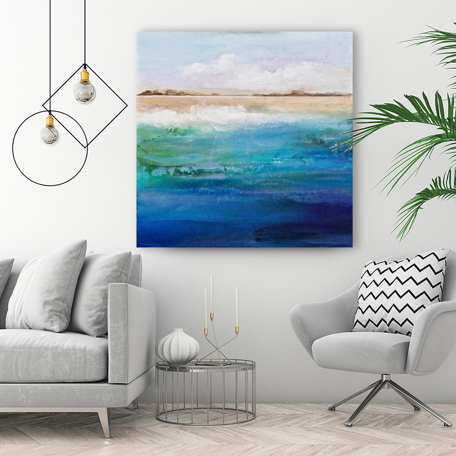 Shoreline by Karen Hale on GIANT ART - multicolor coastal; landscapes
