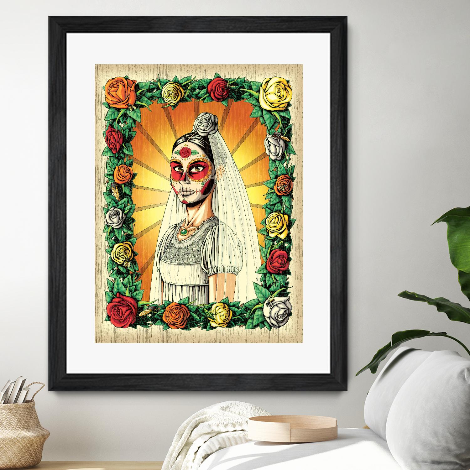 Muerta Bride by Nicholas Ivins on GIANT ART - multicolor urban/pop surrealism; ethnic