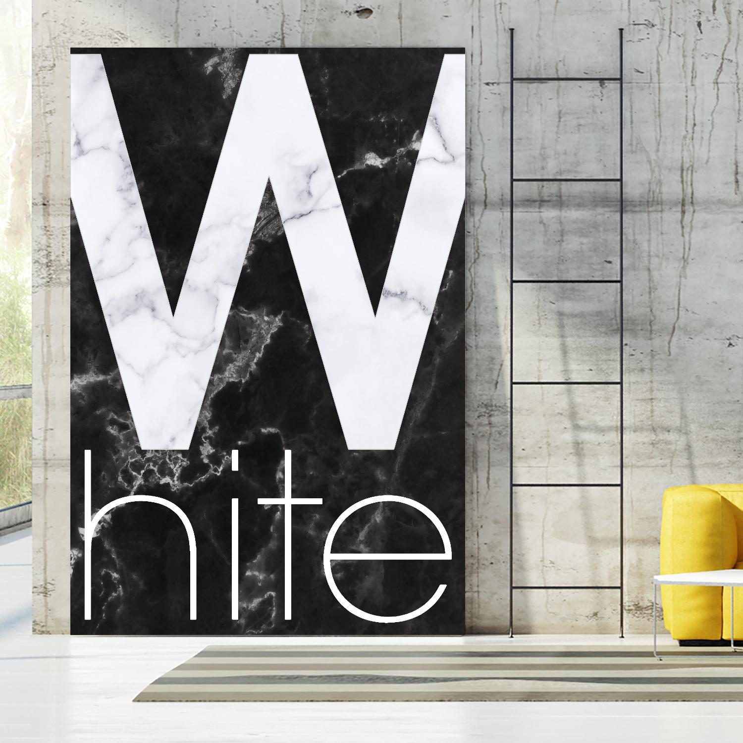White Marble by TypeLike on GIANT ART - multicolor design/type; contemporary