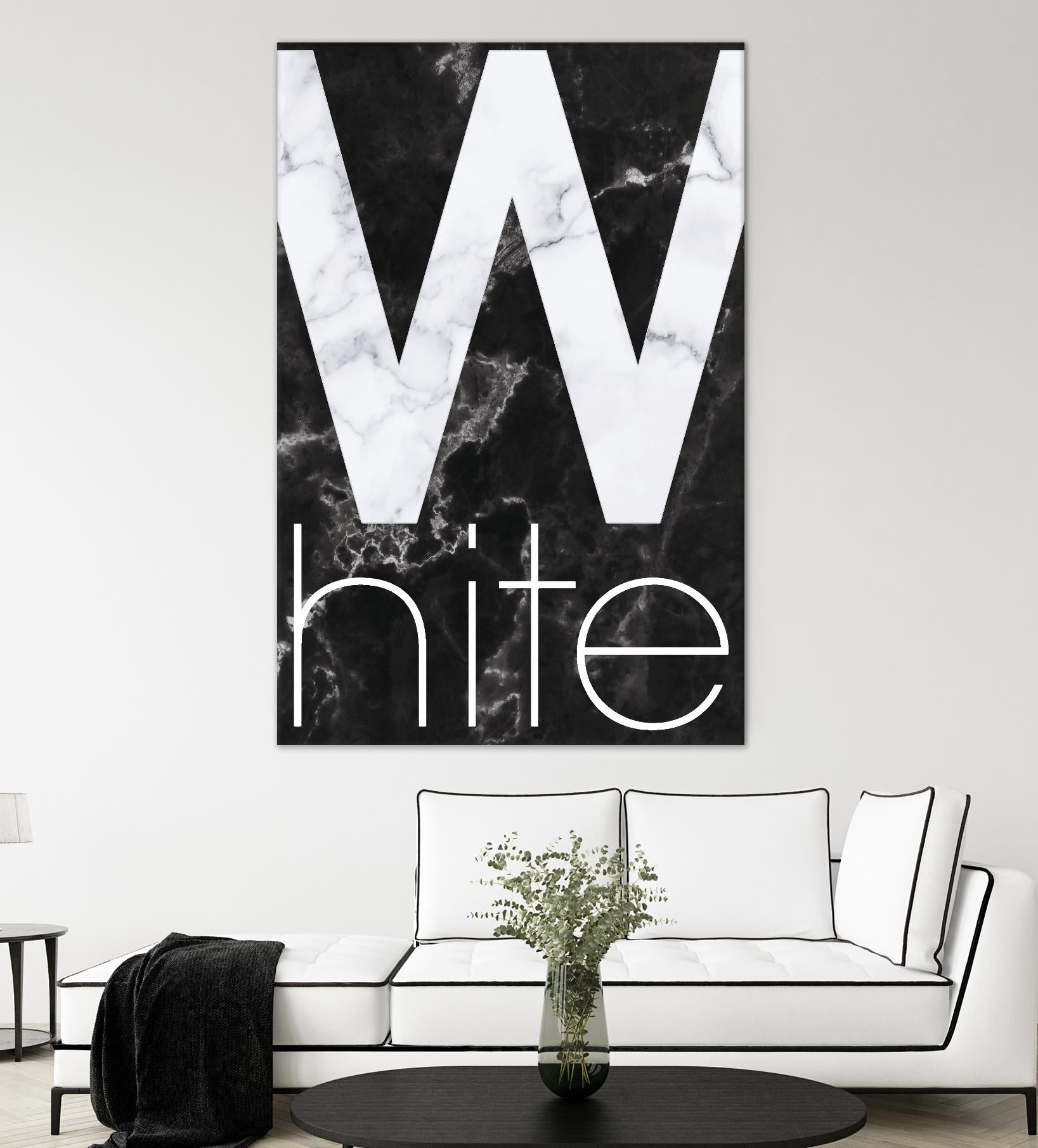 White Marble by TypeLike on GIANT ART - multicolor design/type; contemporary