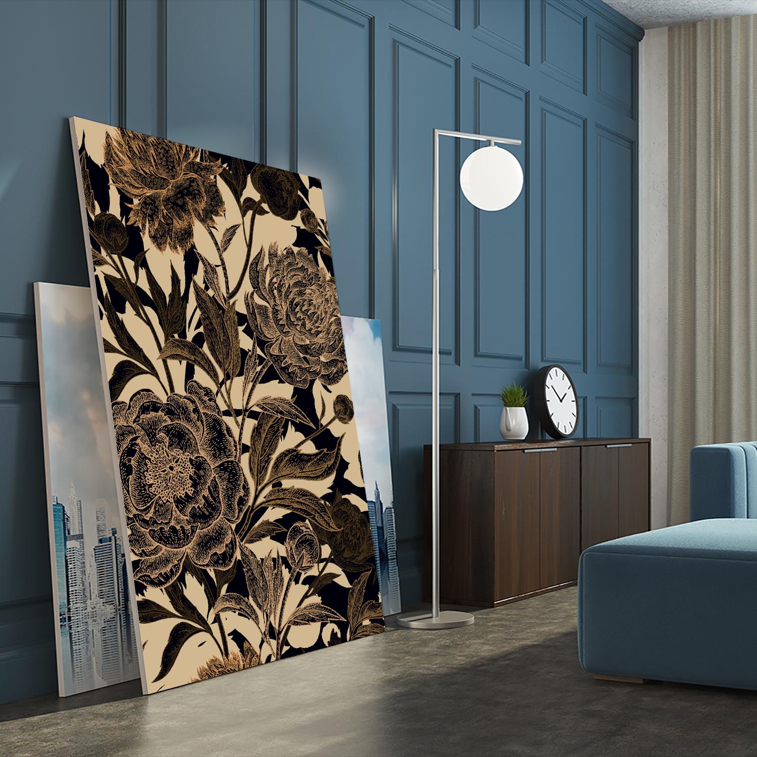 Golden Rose II by Incado on GIANT ART - multicolor floral/still life; design/type