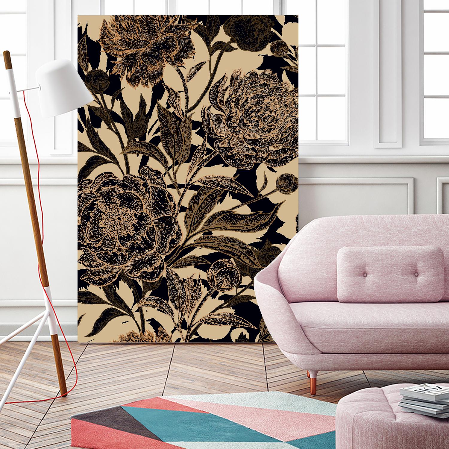 Golden Rose II by Incado on GIANT ART - multicolor floral/still life; design/type