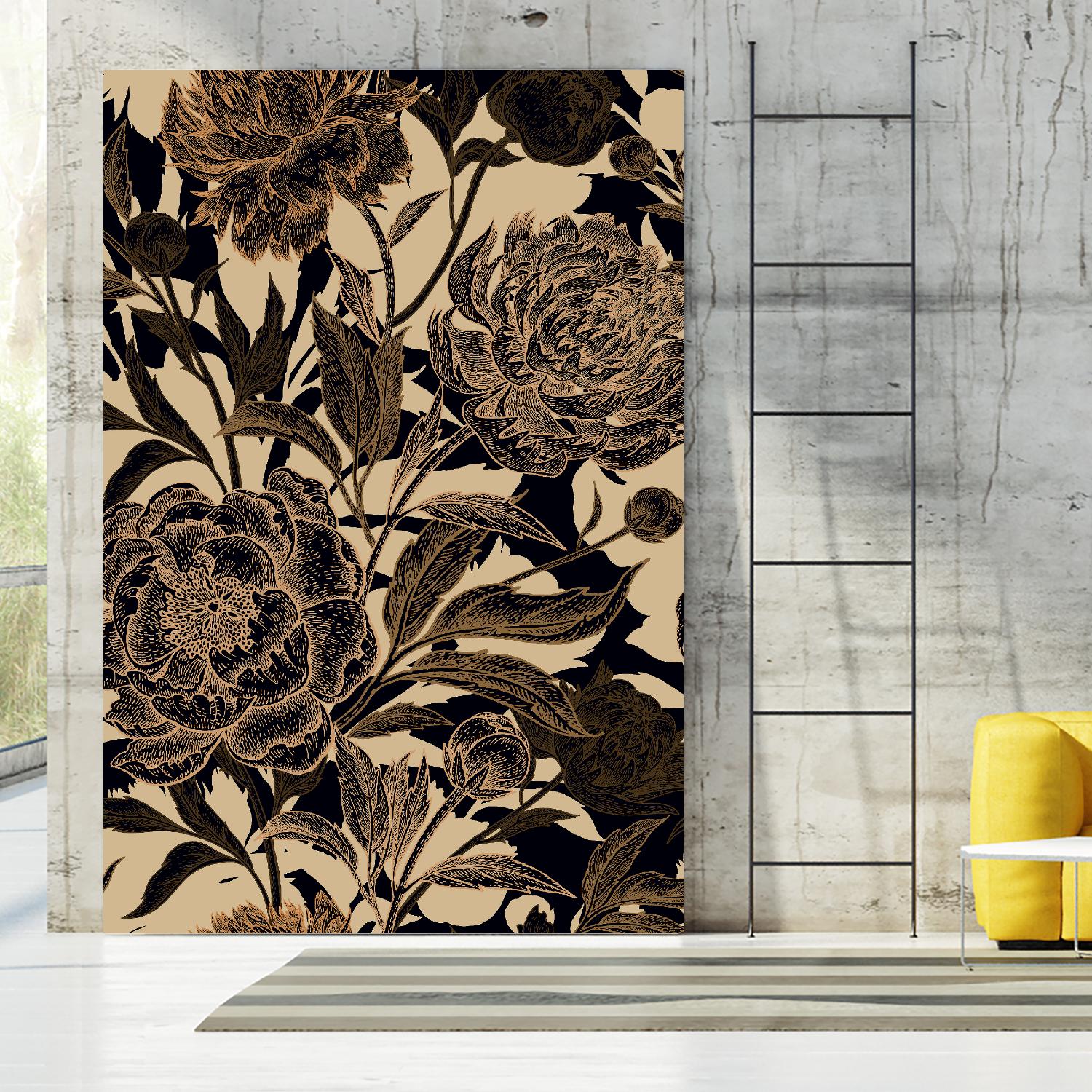 Golden Rose II by Incado on GIANT ART - multicolor floral/still life; design/type