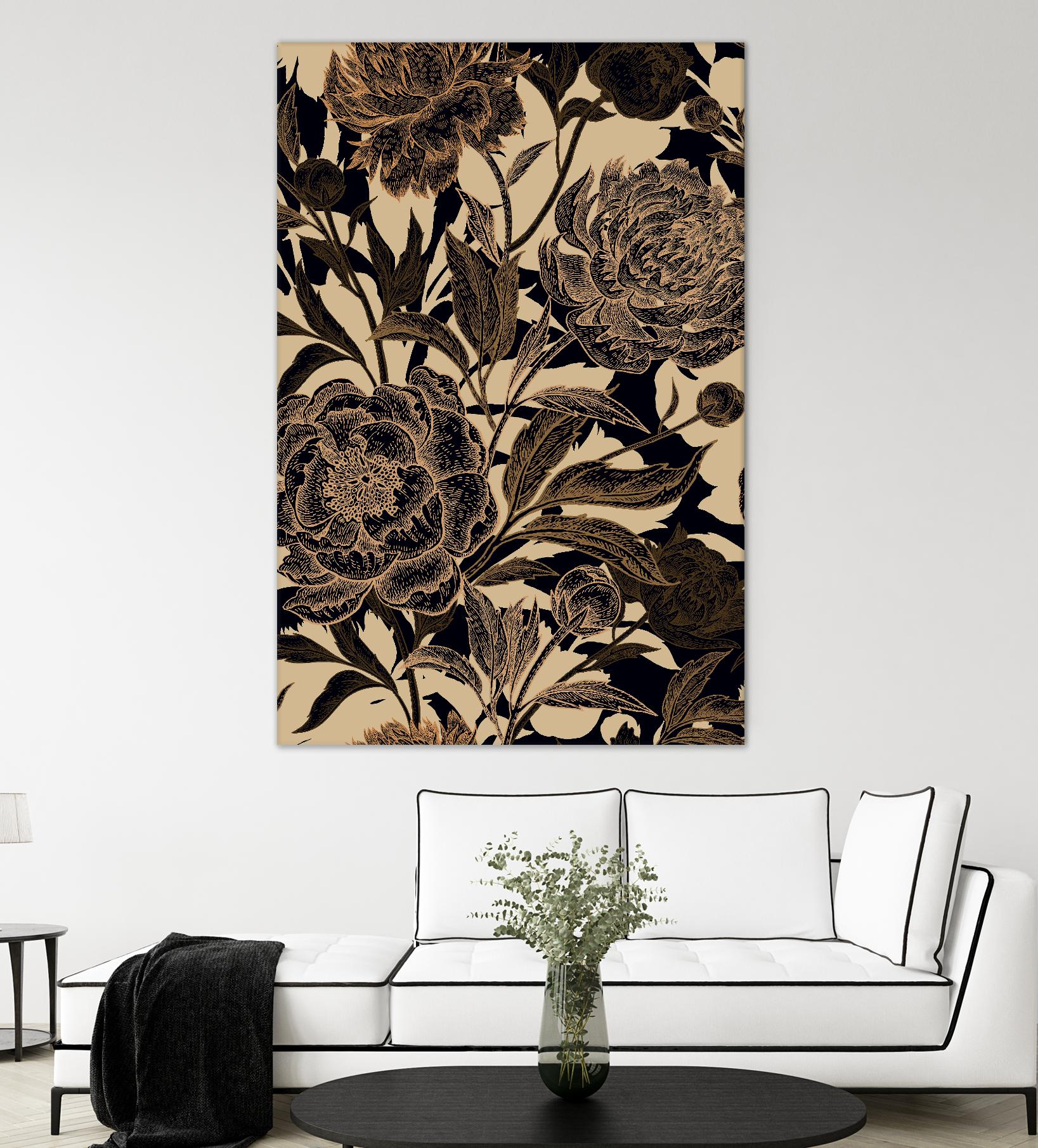 Golden Rose II by Incado on GIANT ART - multicolor floral/still life; design/type