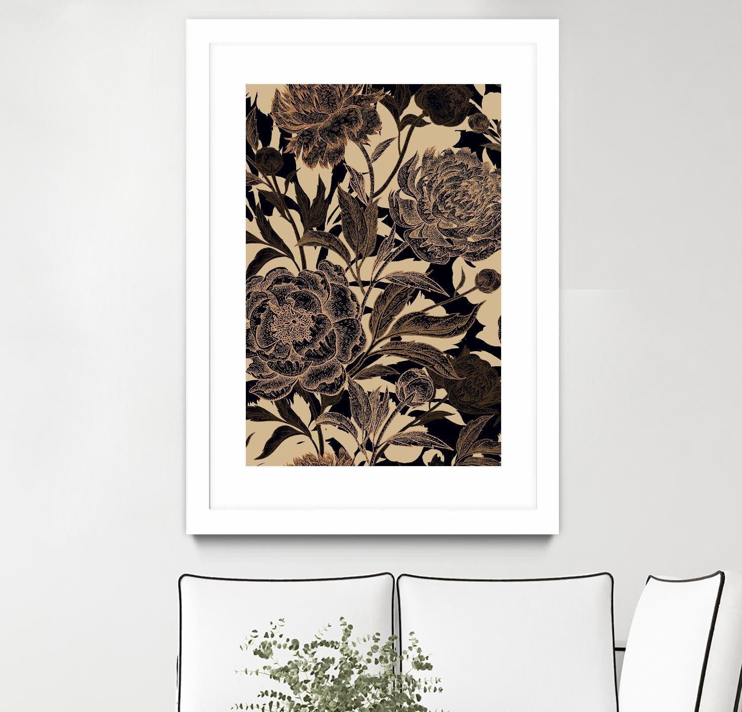 Golden Rose II by Incado on GIANT ART - multicolor floral/still life; design/type