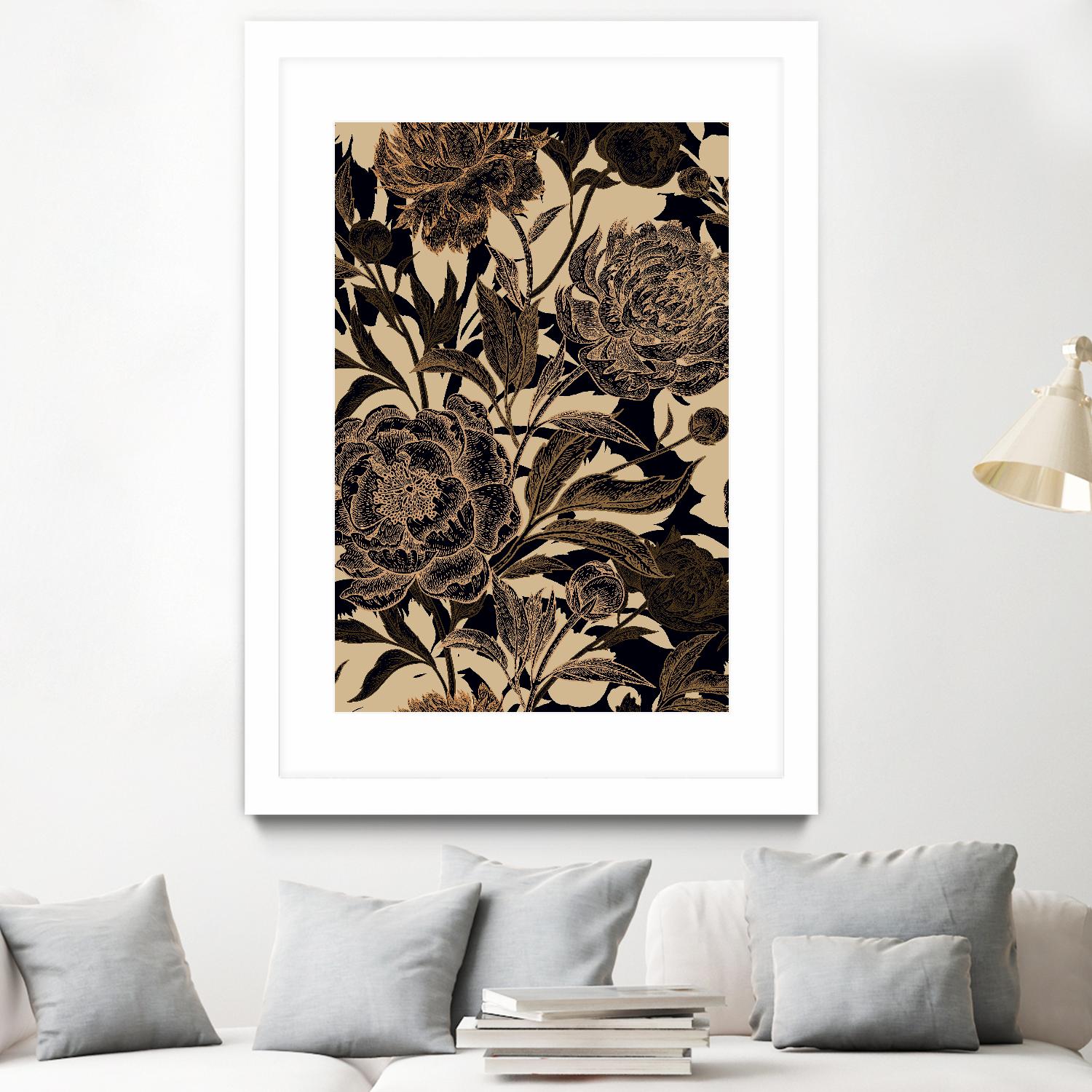 Golden Rose II by Incado on GIANT ART - multicolor floral/still life; design/type
