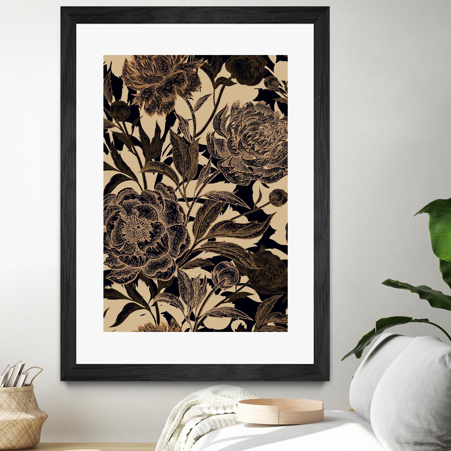 Golden Rose II by Incado on GIANT ART - multicolor floral/still life; design/type