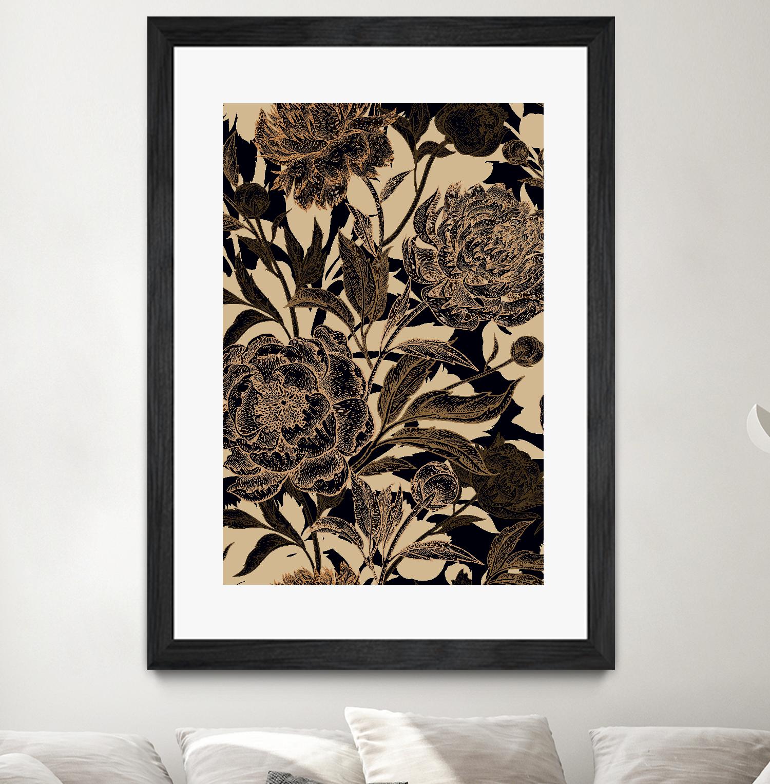 Golden Rose II by Incado on GIANT ART - multicolor floral/still life; design/type