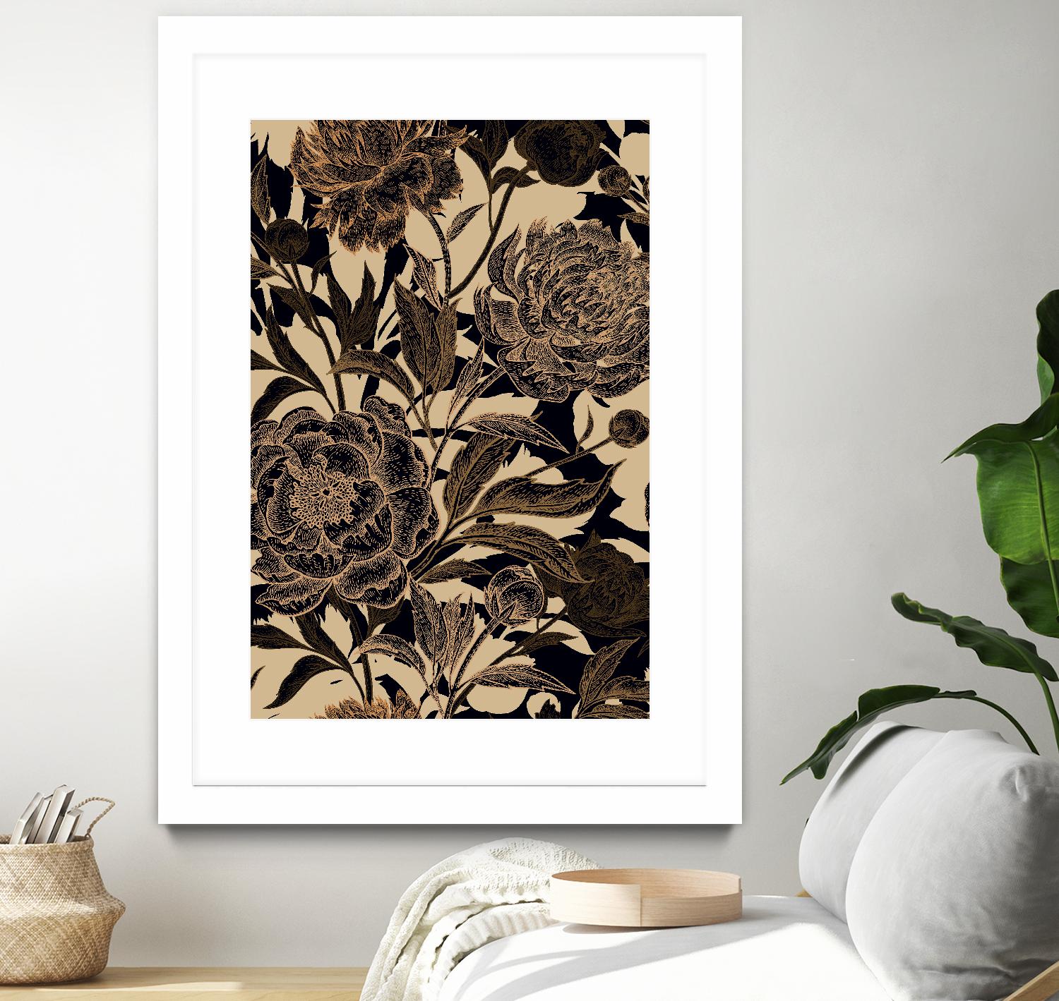 Golden Rose II by Incado on GIANT ART - multicolor floral/still life; design/type