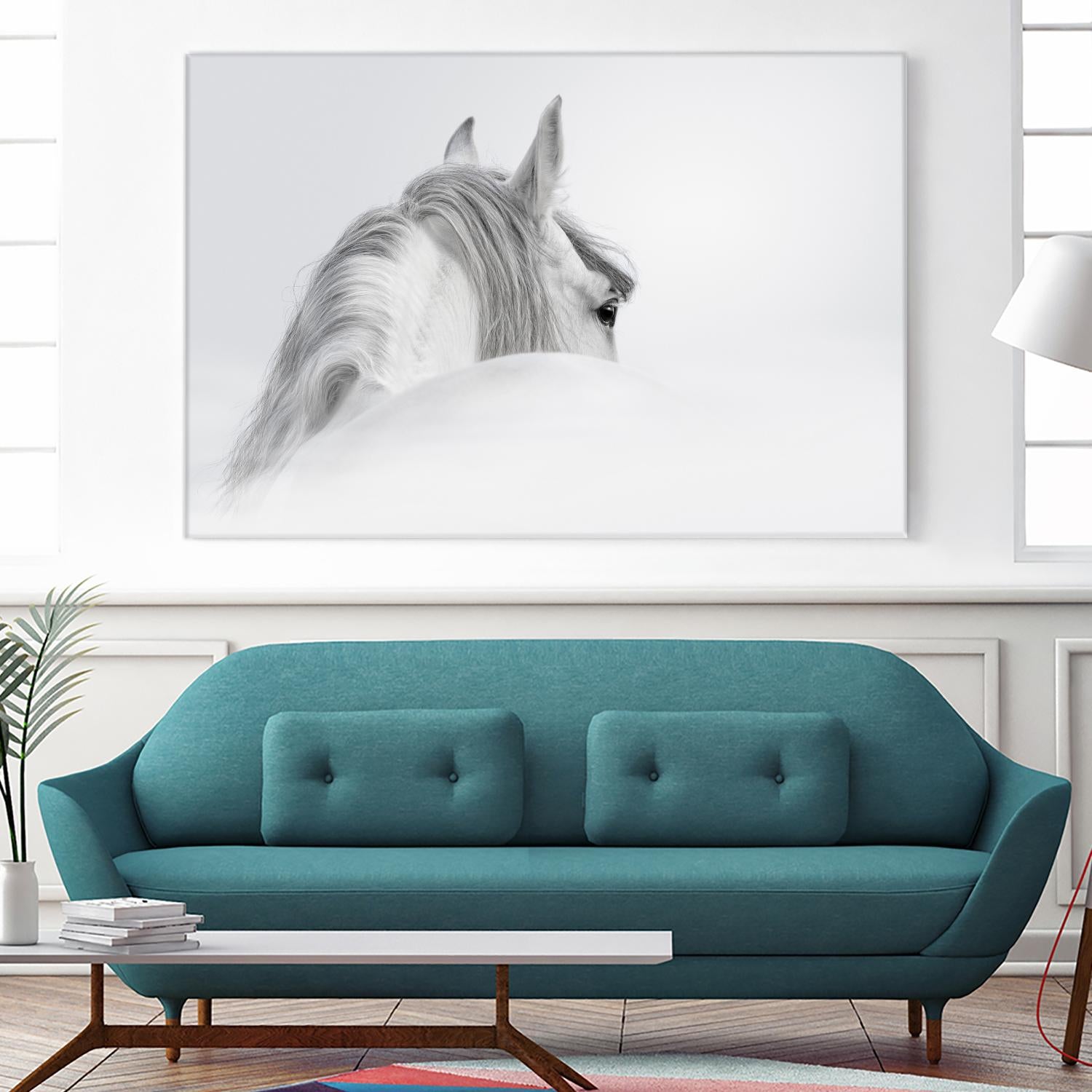 White Horse by PhotoINC Studio on GIANT ART - multicolor animals
