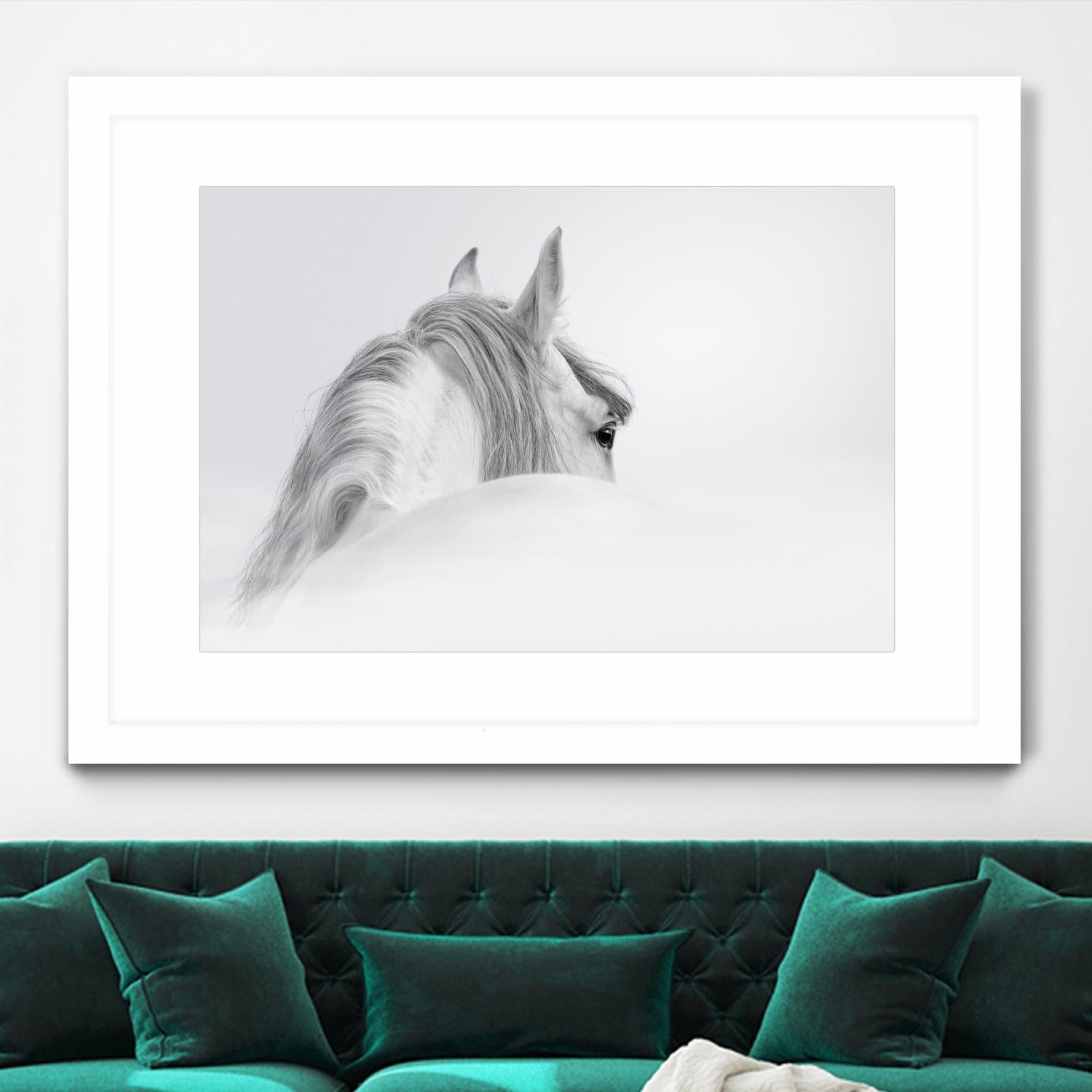 White Horse by PhotoINC Studio on GIANT ART - multicolor animals