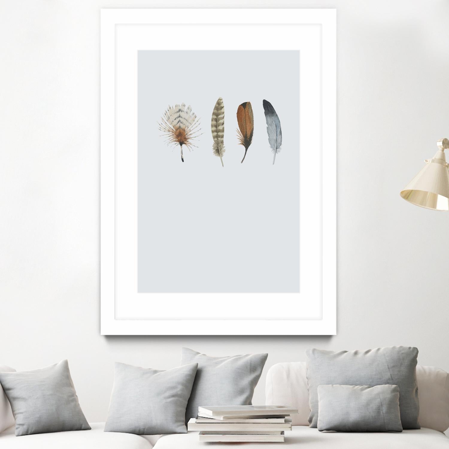 Feather 12 by Incado on GIANT ART - multicolor floral/still life