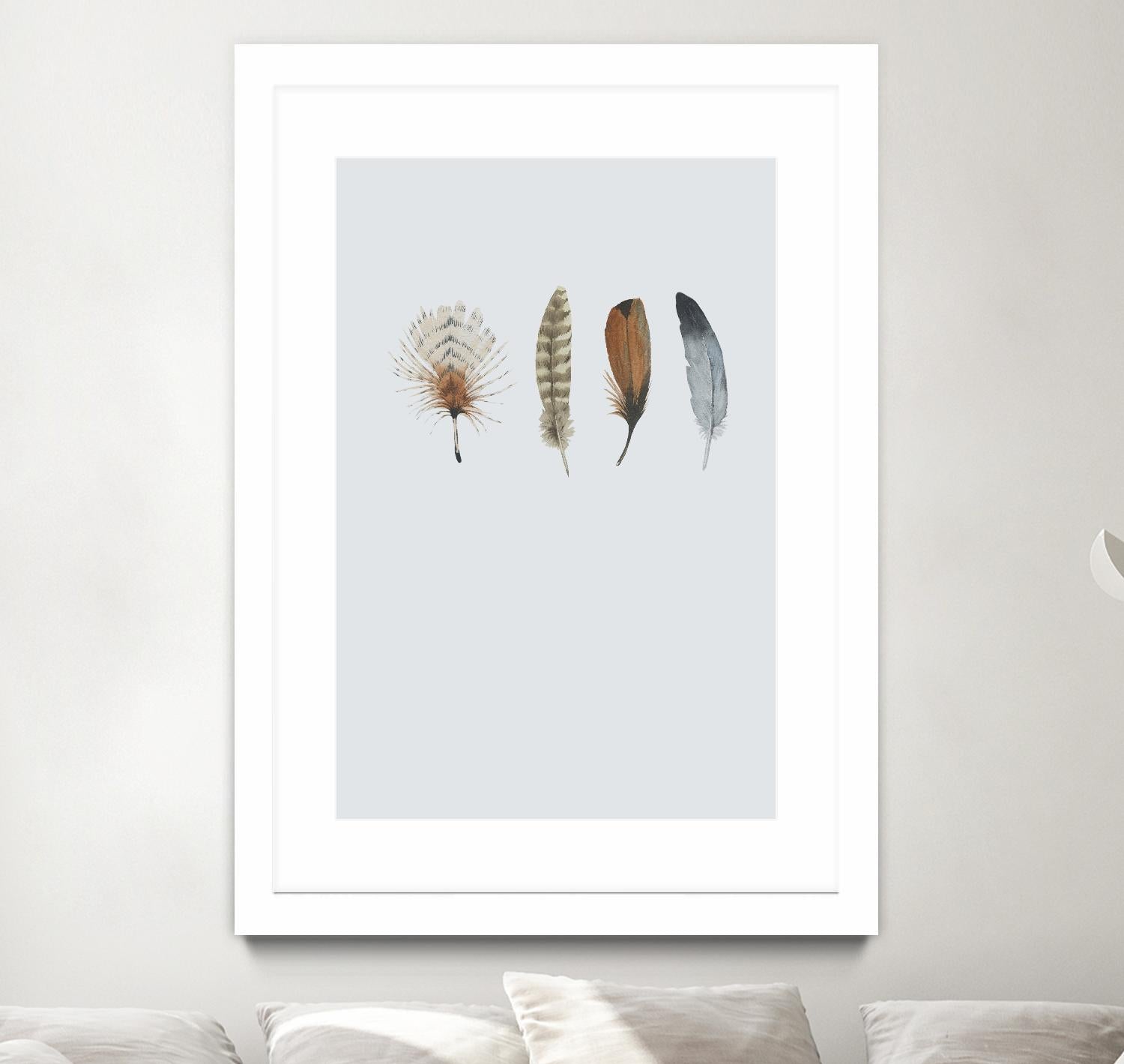 Feather 12 by Incado on GIANT ART - multicolor floral/still life