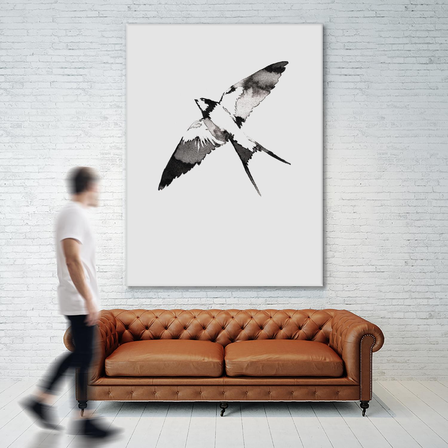 Flying Bird III by Incado on GIANT ART - multicolor animals