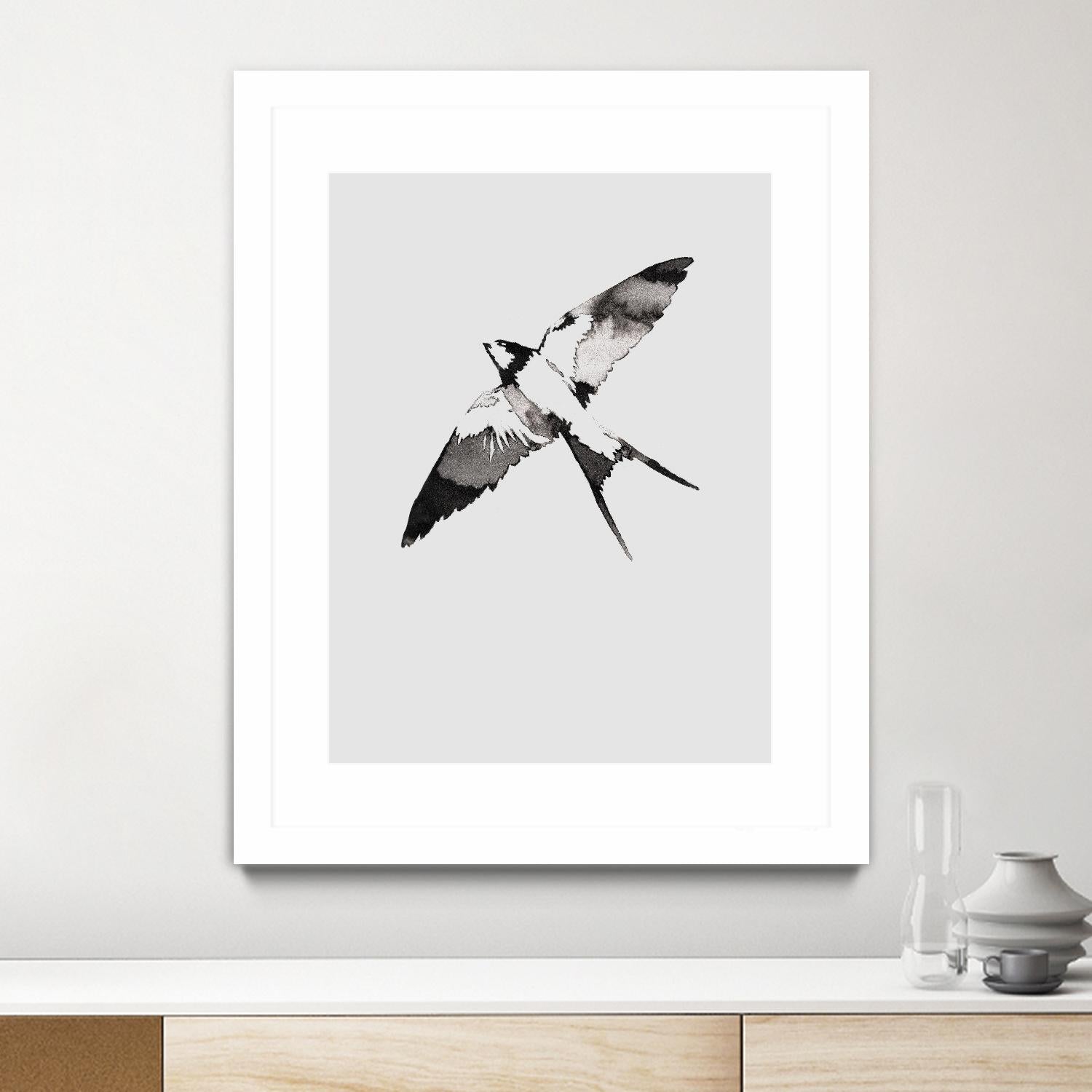 Flying Bird III by Incado on GIANT ART - multicolor animals