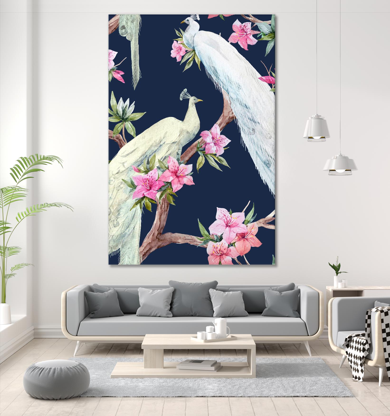 Paradis Birds II by Incado on GIANT ART - multicolor animals