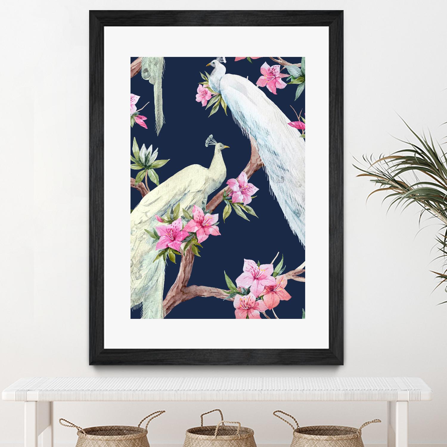 Paradis Birds II by Incado on GIANT ART - multicolor animals