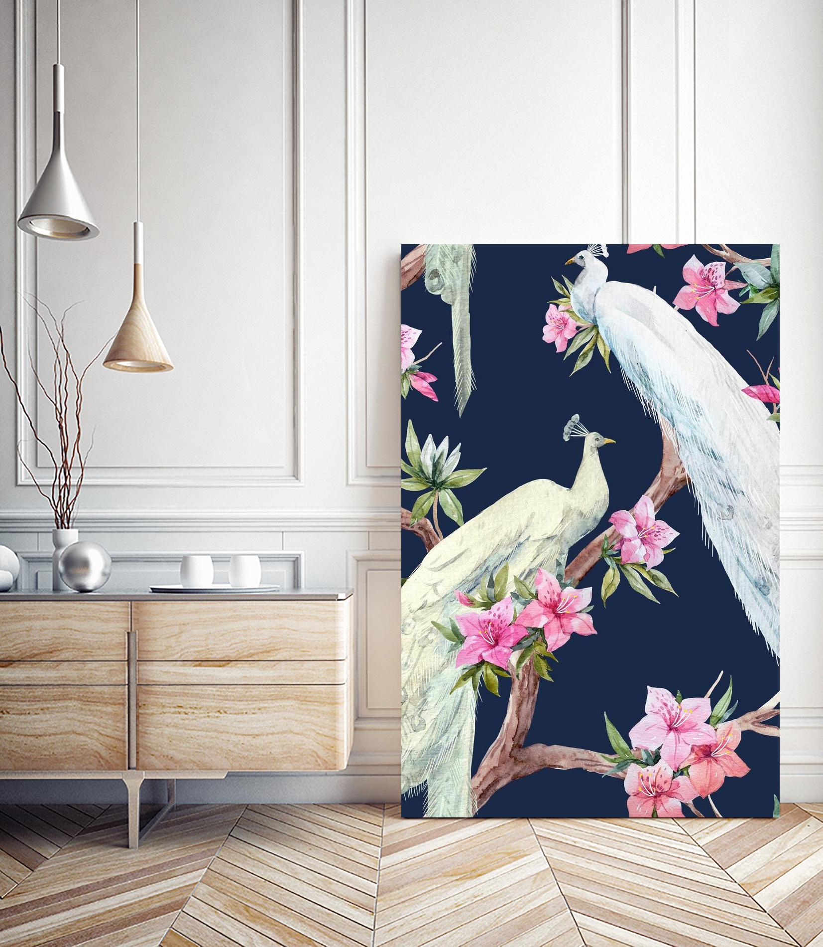 Paradis Birds II by Incado on GIANT ART - multicolor animals