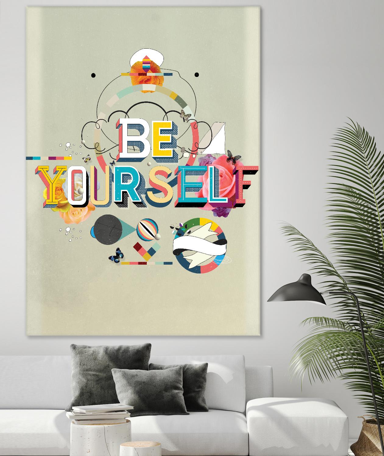 Be Yourself by Kavan & Company on GIANT ART - multi inspirational, novelty, design/type, illustration, typography