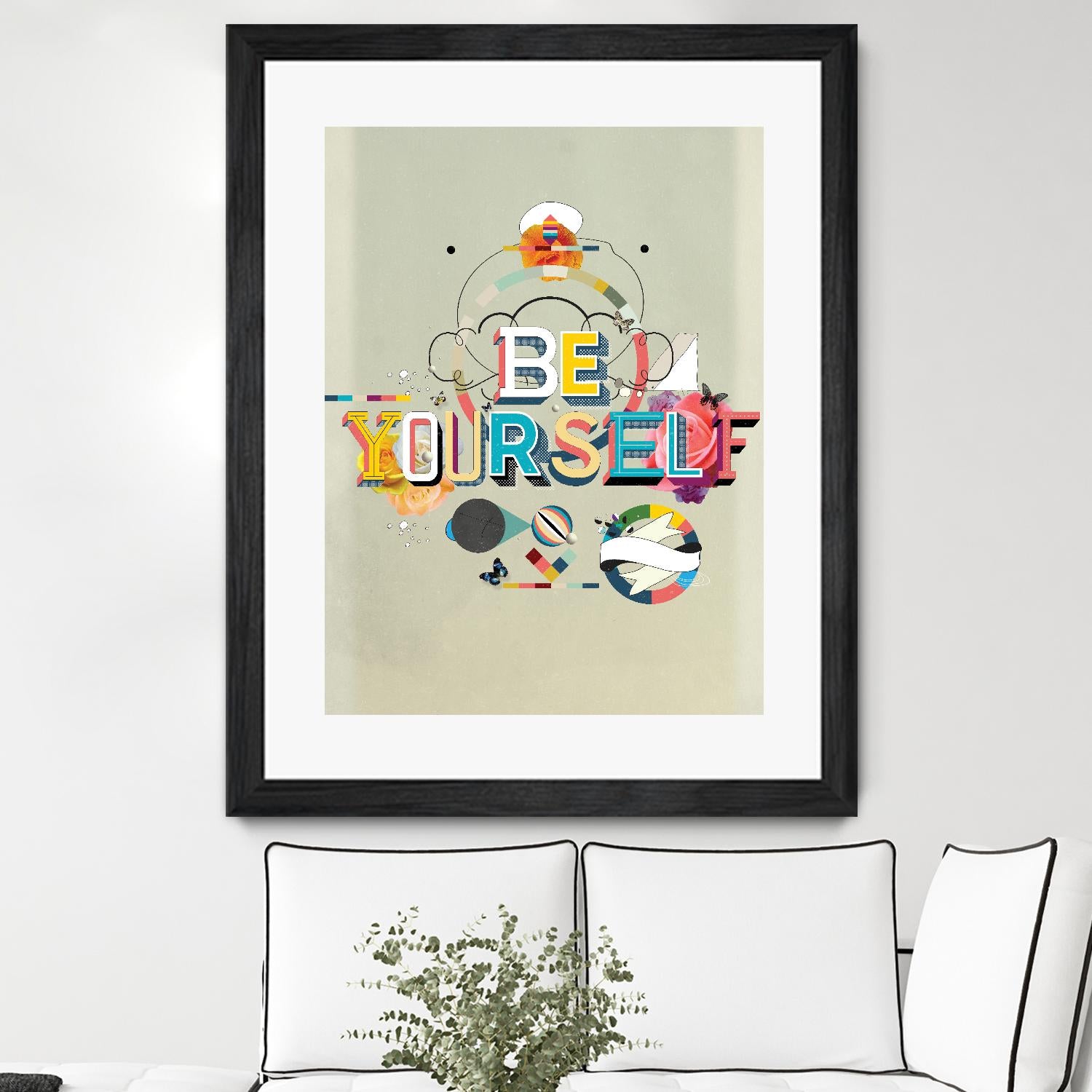 Be Yourself by Kavan & Company on GIANT ART - multi inspirational, novelty, design/type, illustration, typography