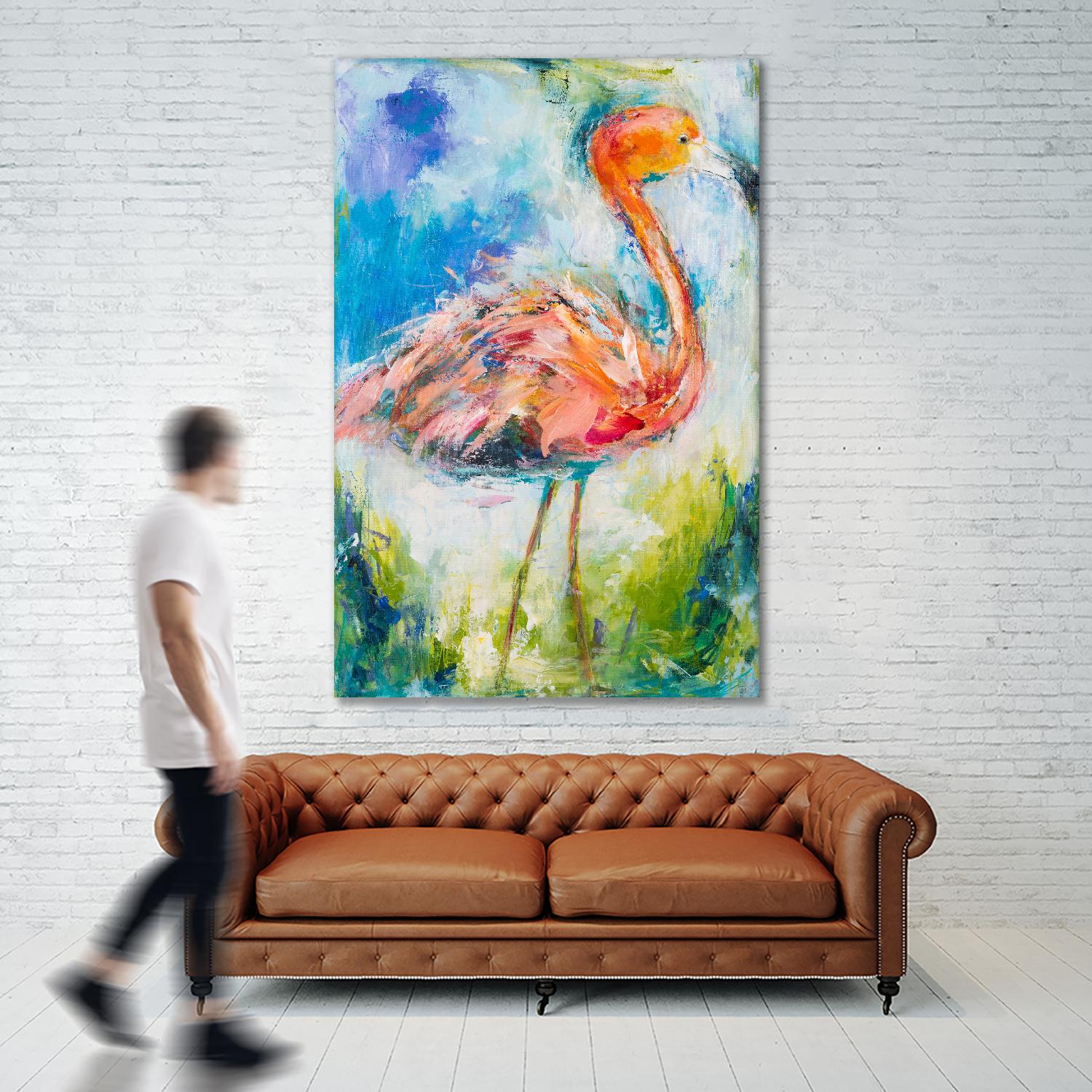Pretty in Pink No. 2 by Hilma Koelman on GIANT ART - multicolor animals; contemporary