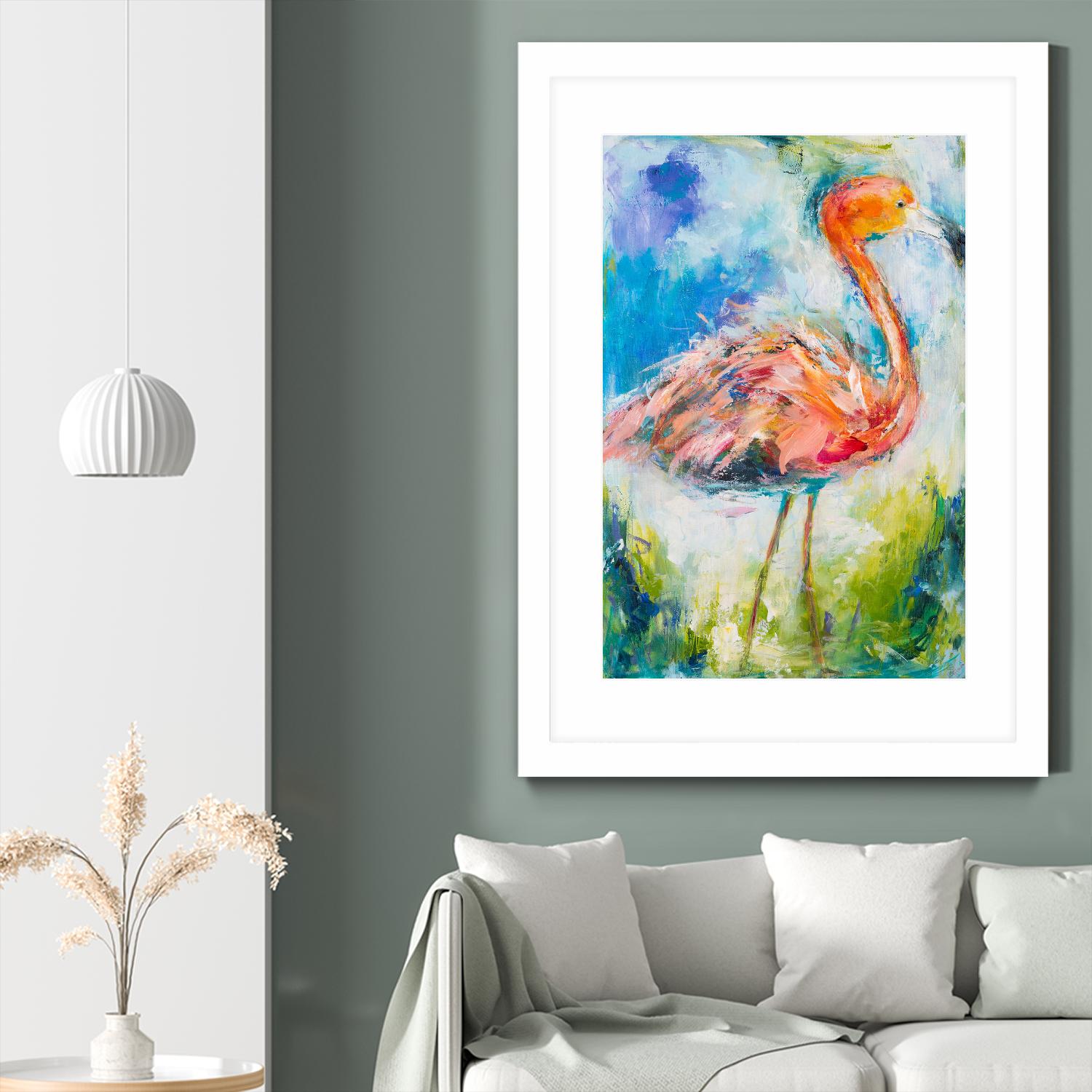 Pretty in Pink No. 2 by Hilma Koelman on GIANT ART - multicolor animals; contemporary