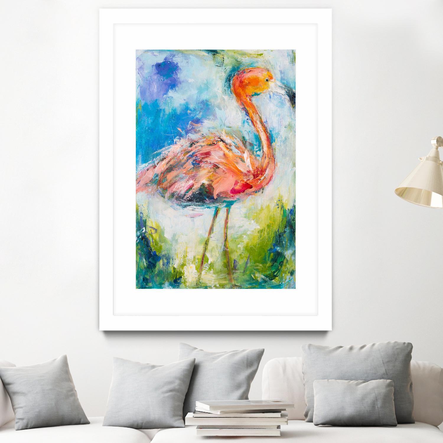 Pretty in Pink No. 2 by Hilma Koelman on GIANT ART - multicolor animals; contemporary