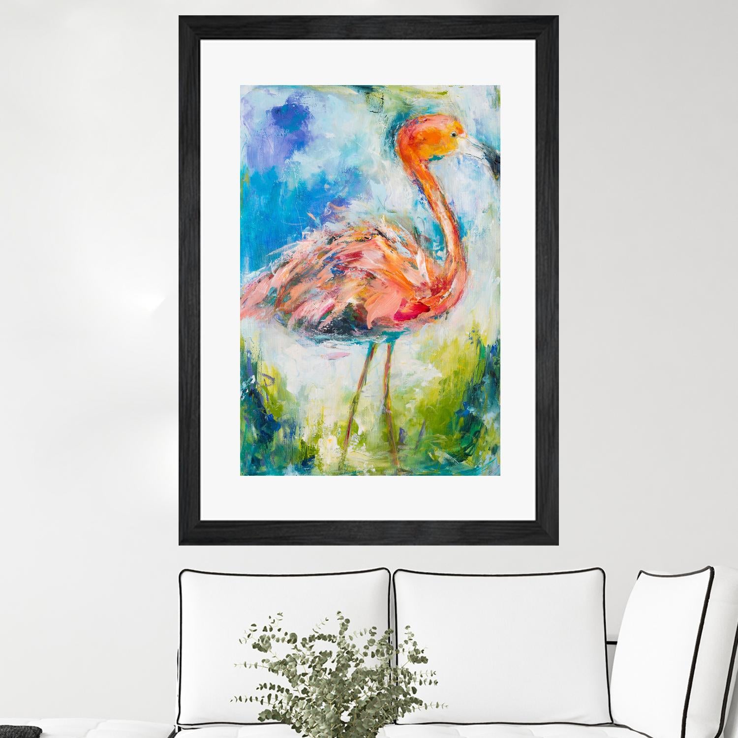 Pretty in Pink No. 2 by Hilma Koelman on GIANT ART - multicolor animals; contemporary