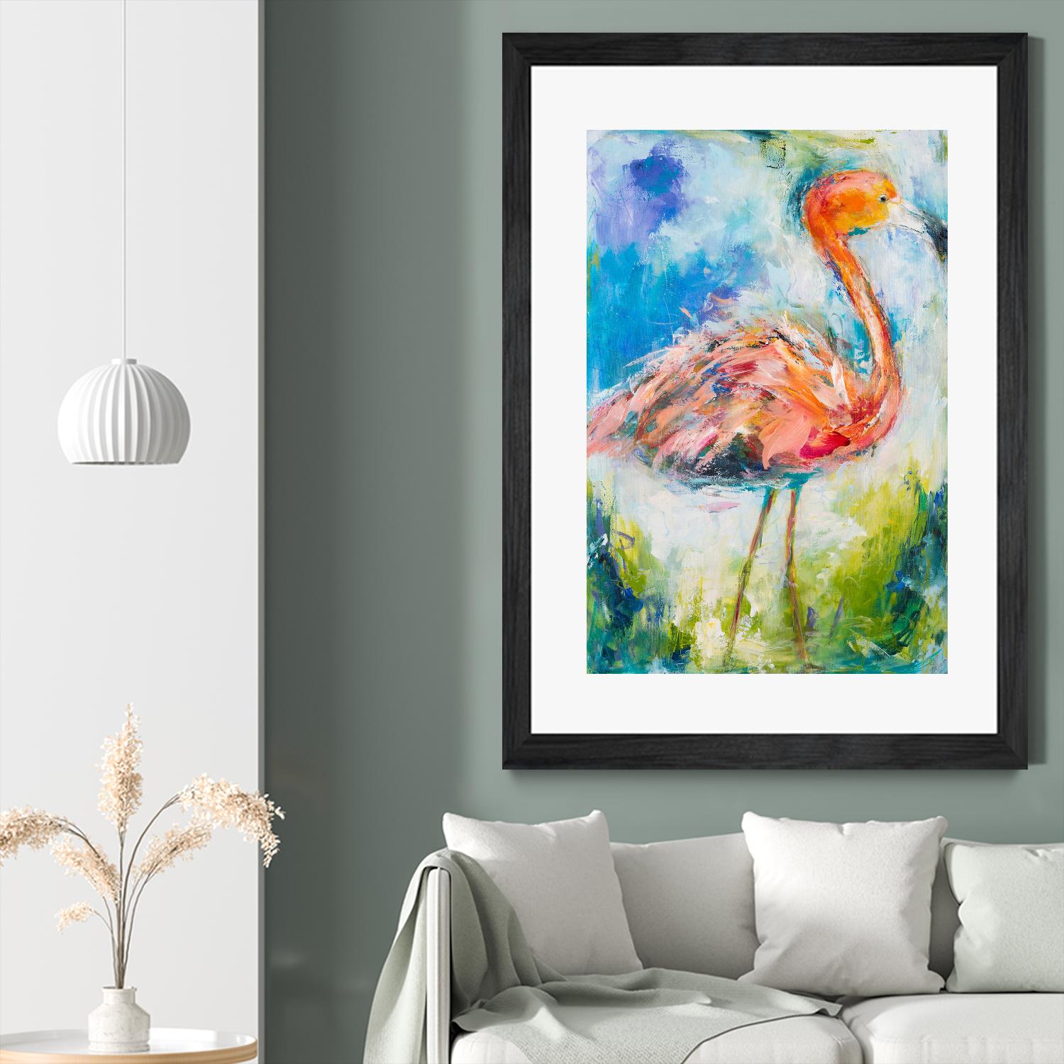 Pretty in Pink No. 2 by Hilma Koelman on GIANT ART - multicolor animals; contemporary