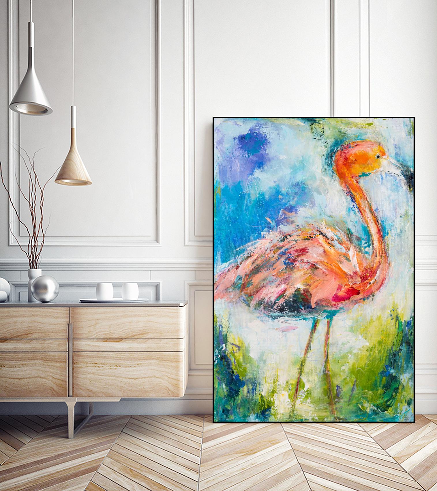 Pretty in Pink No. 2 by Hilma Koelman on GIANT ART - multicolor animals; contemporary