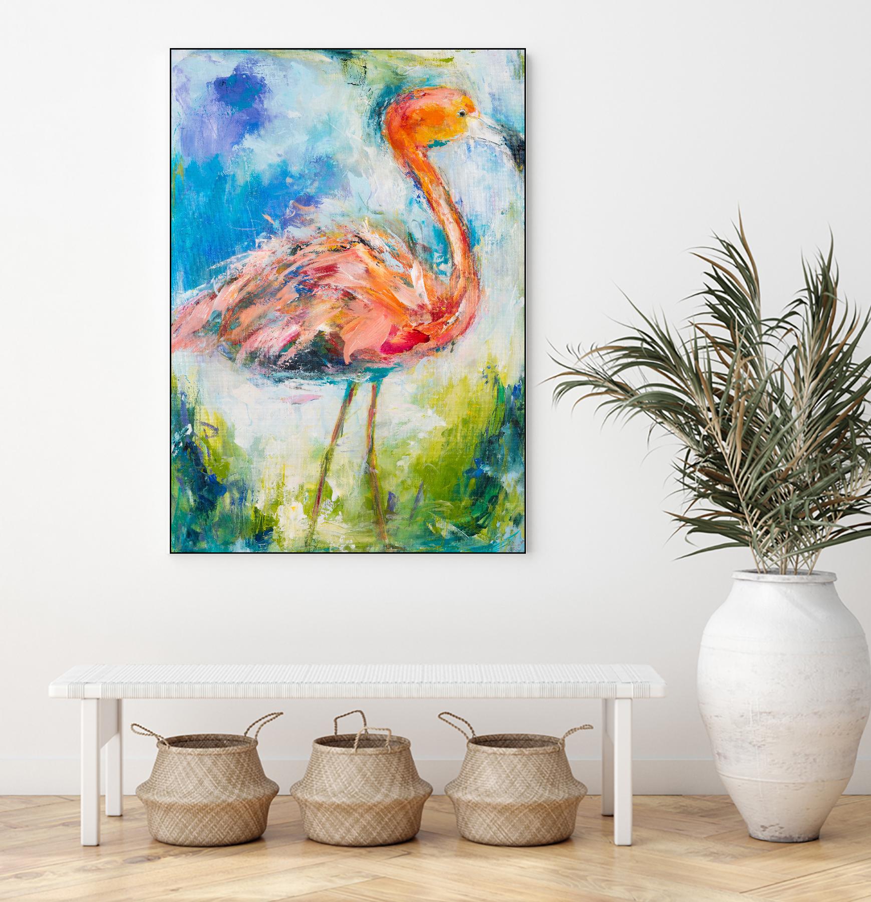 Pretty in Pink No. 2 by Hilma Koelman on GIANT ART - multicolor animals; contemporary