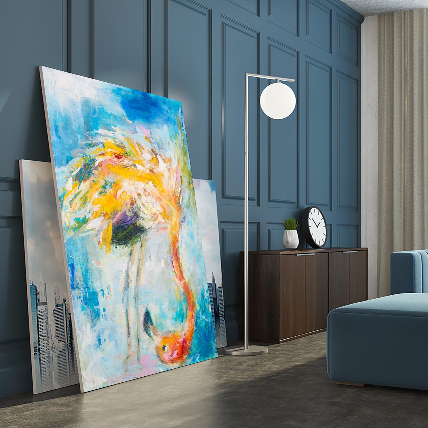 Pretty in Pink No. 3 by Hilma Koelman on GIANT ART - multicolor animals; contemporary