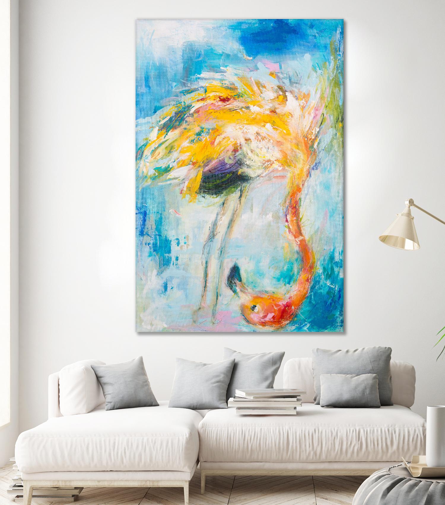 Pretty in Pink No. 3 by Hilma Koelman on GIANT ART - multicolor animals; contemporary