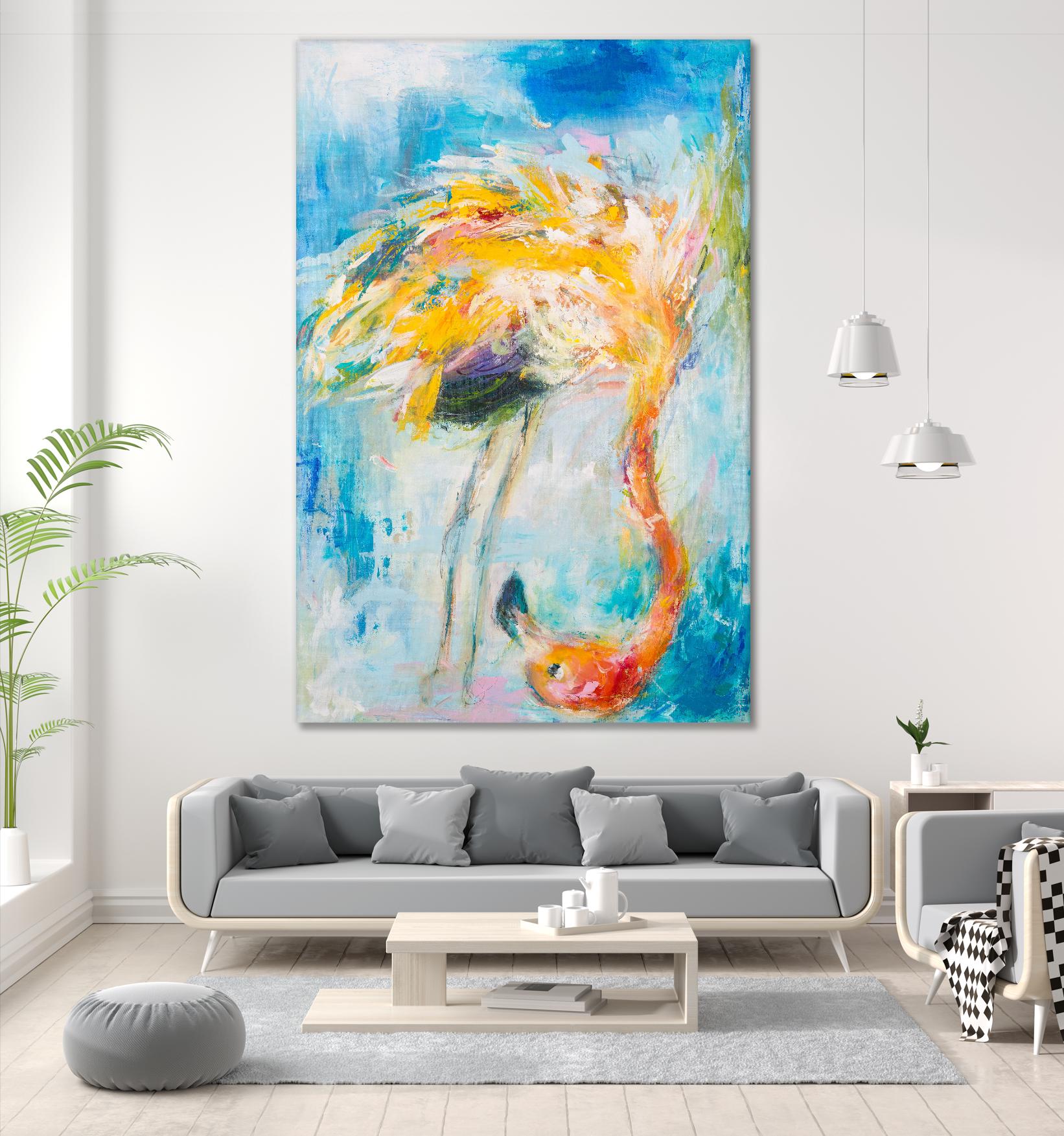 Pretty in Pink No. 3 by Hilma Koelman on GIANT ART - multicolor animals; contemporary