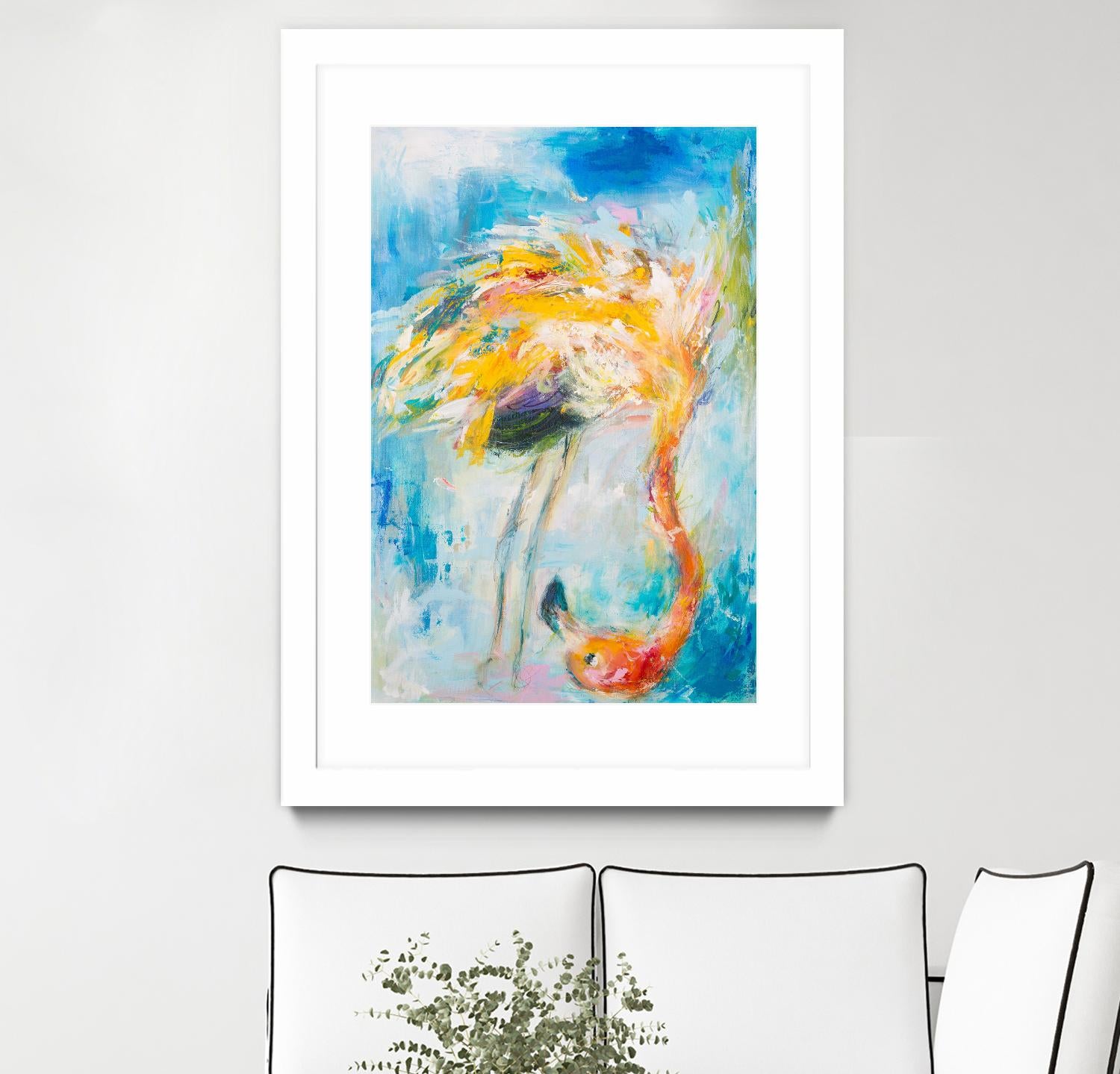 Pretty in Pink No. 3 by Hilma Koelman on GIANT ART - multicolor animals; contemporary