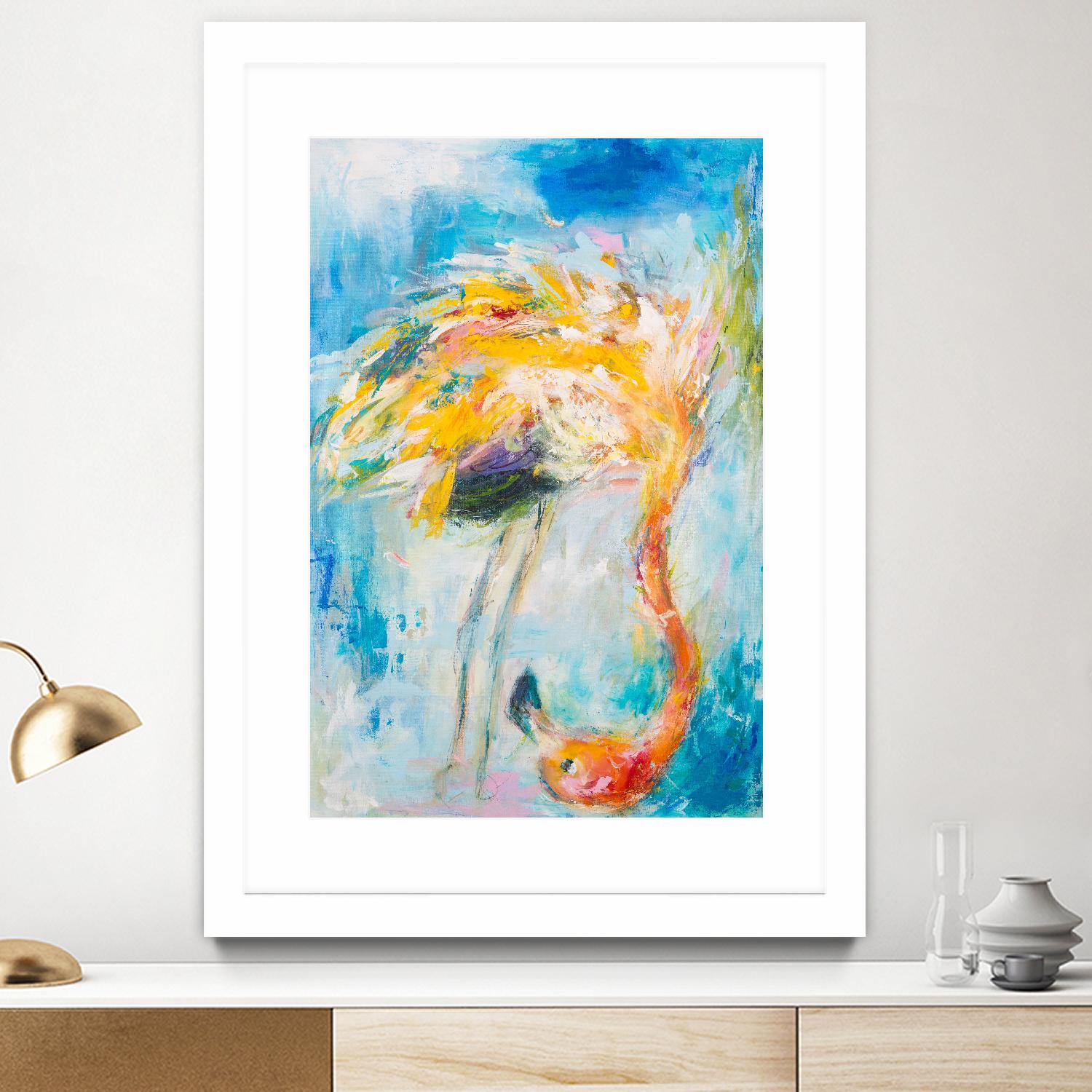 Pretty in Pink No. 3 by Hilma Koelman on GIANT ART - multicolor animals; contemporary