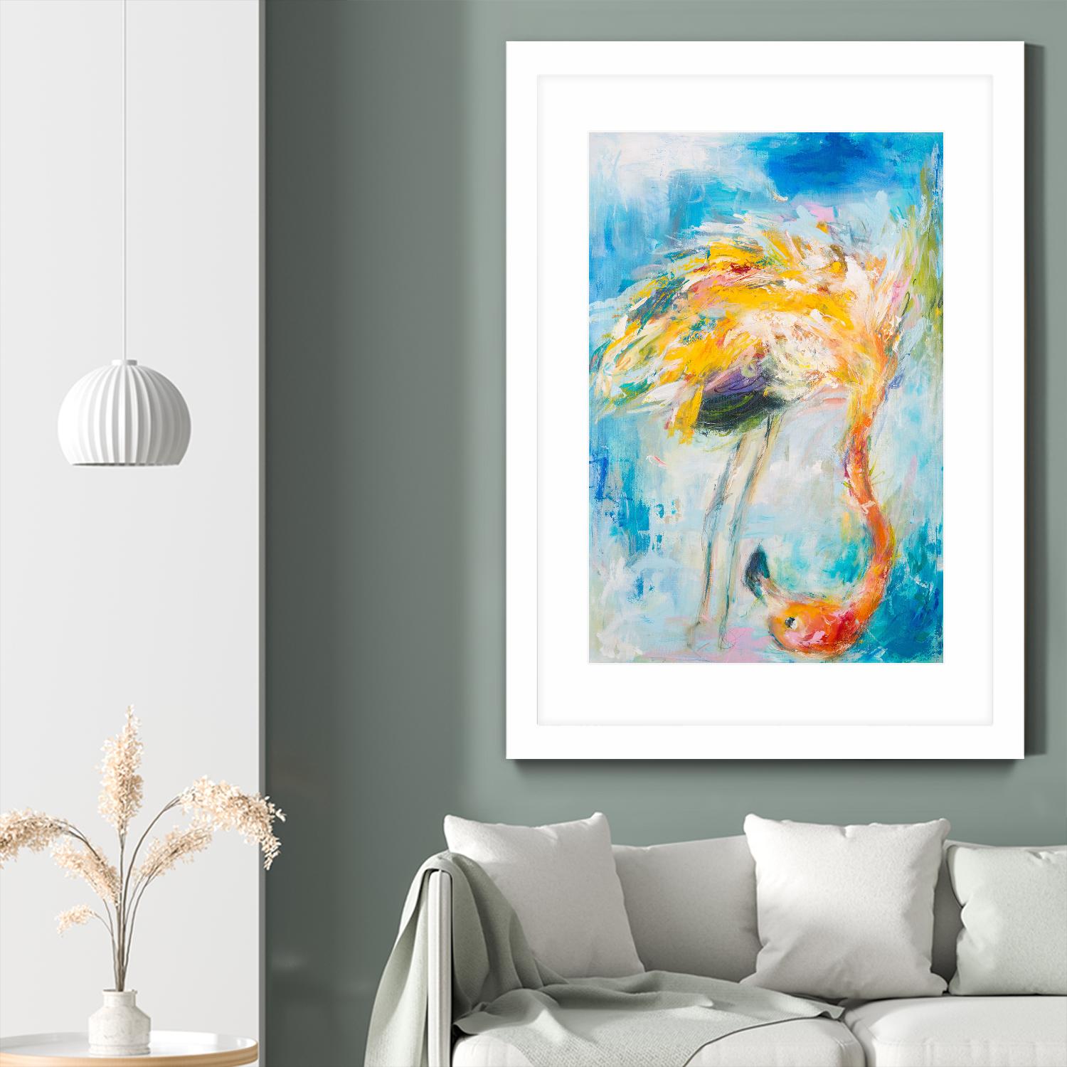 Pretty in Pink No. 3 by Hilma Koelman on GIANT ART - multicolor animals; contemporary