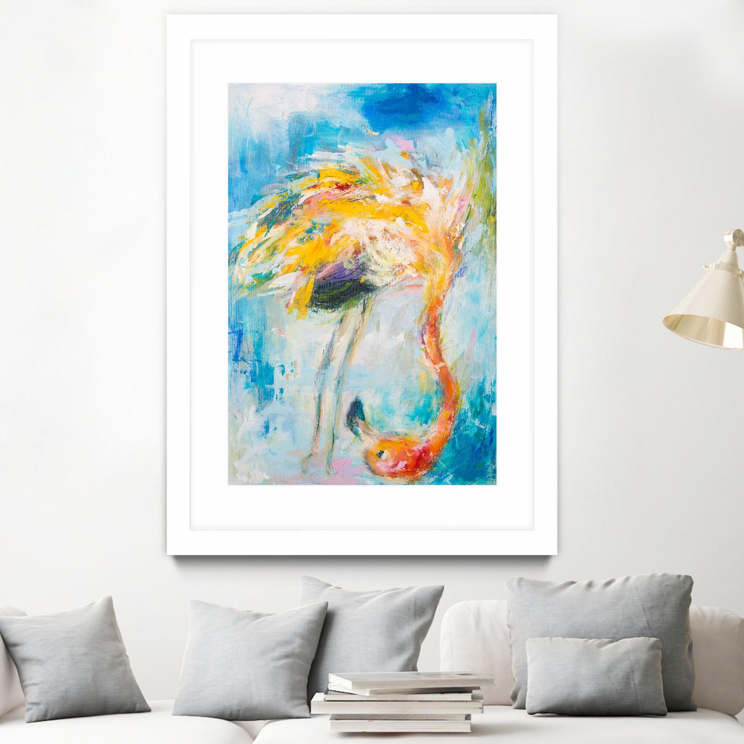 Pretty in Pink No. 3 by Hilma Koelman on GIANT ART - multicolor animals; contemporary