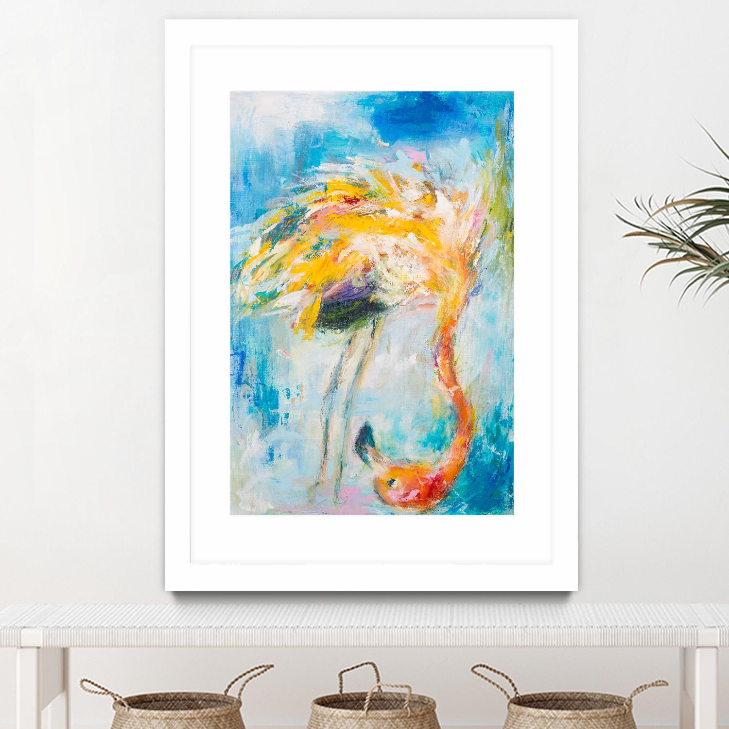 Pretty in Pink No. 3 by Hilma Koelman on GIANT ART - multicolor animals; contemporary