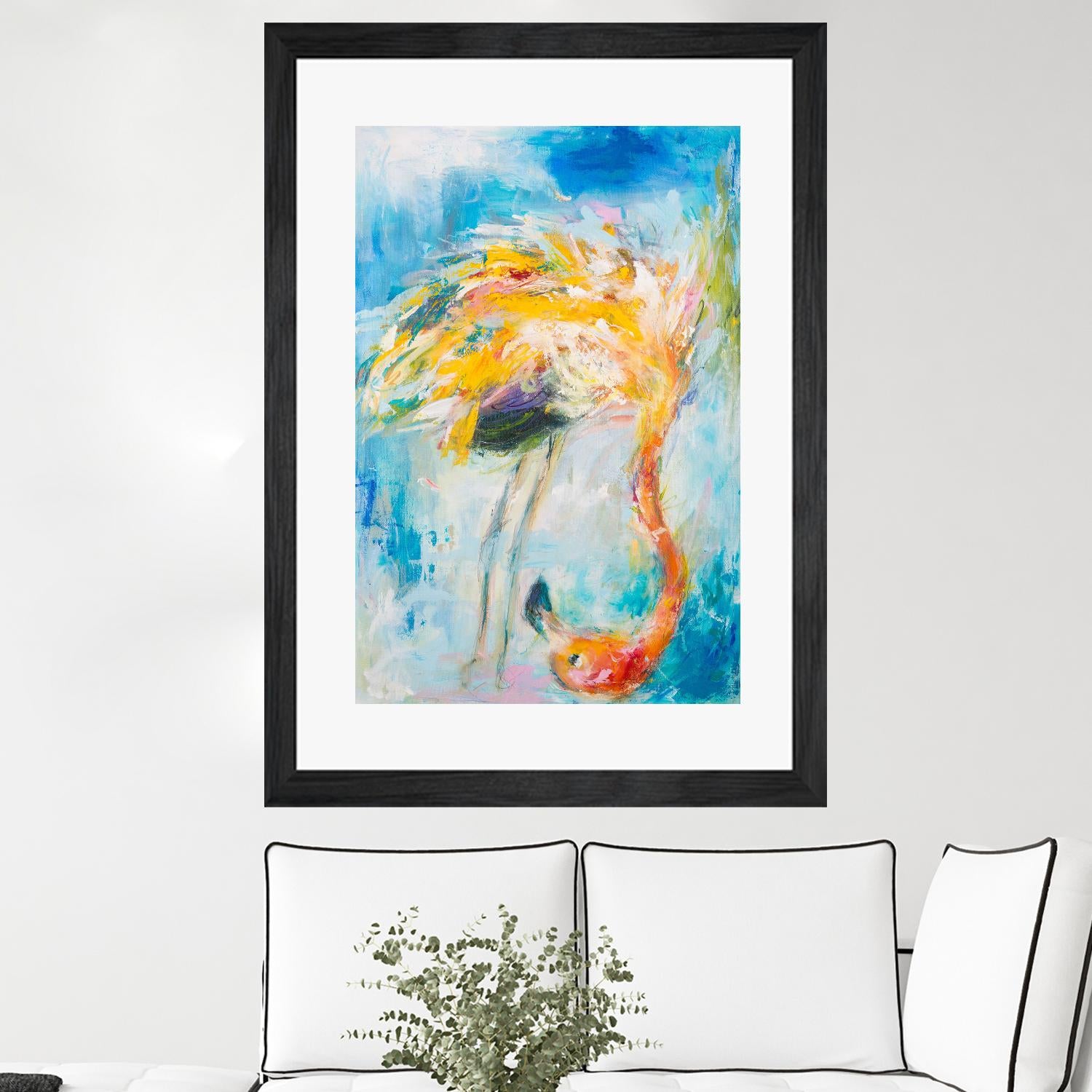 Pretty in Pink No. 3 by Hilma Koelman on GIANT ART - multicolor animals; contemporary