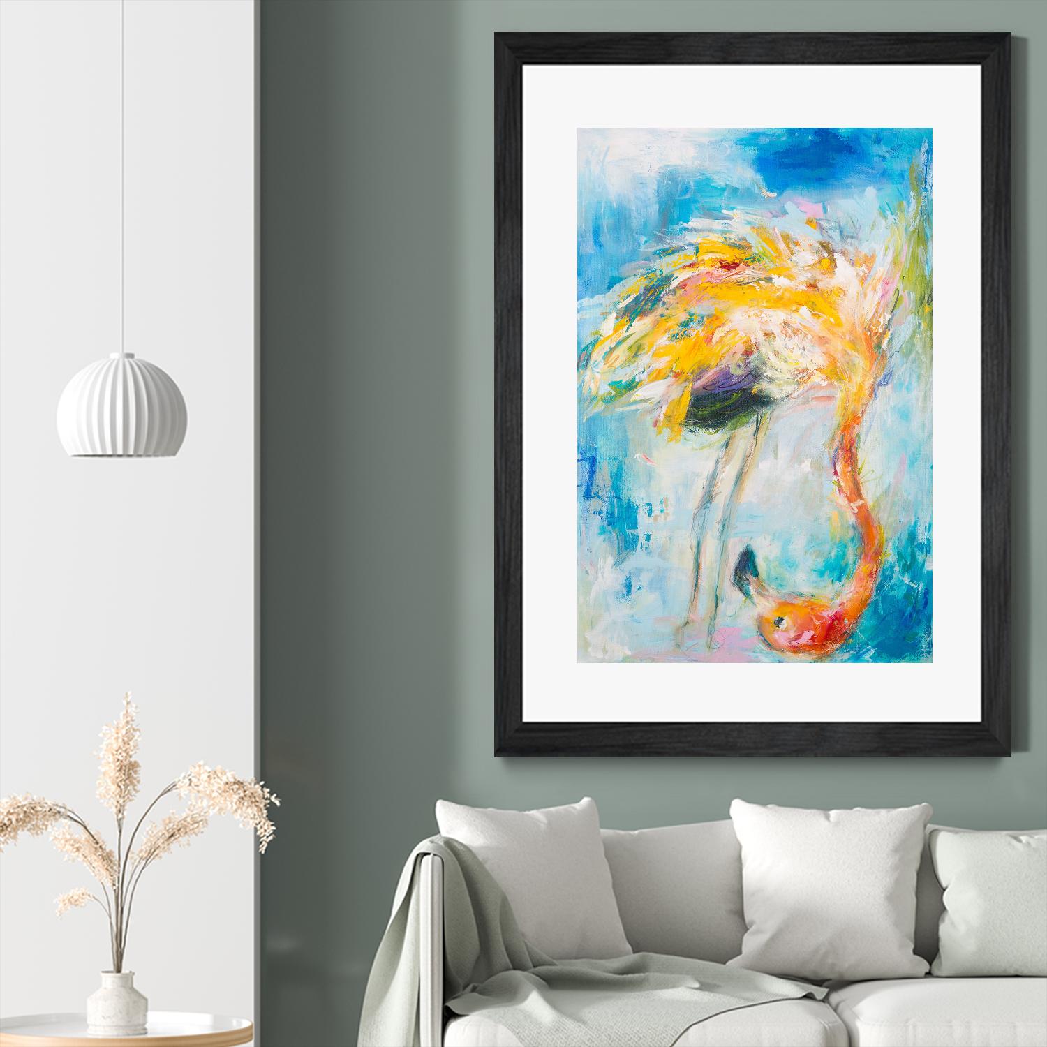 Pretty in Pink No. 3 by Hilma Koelman on GIANT ART - multicolor animals; contemporary