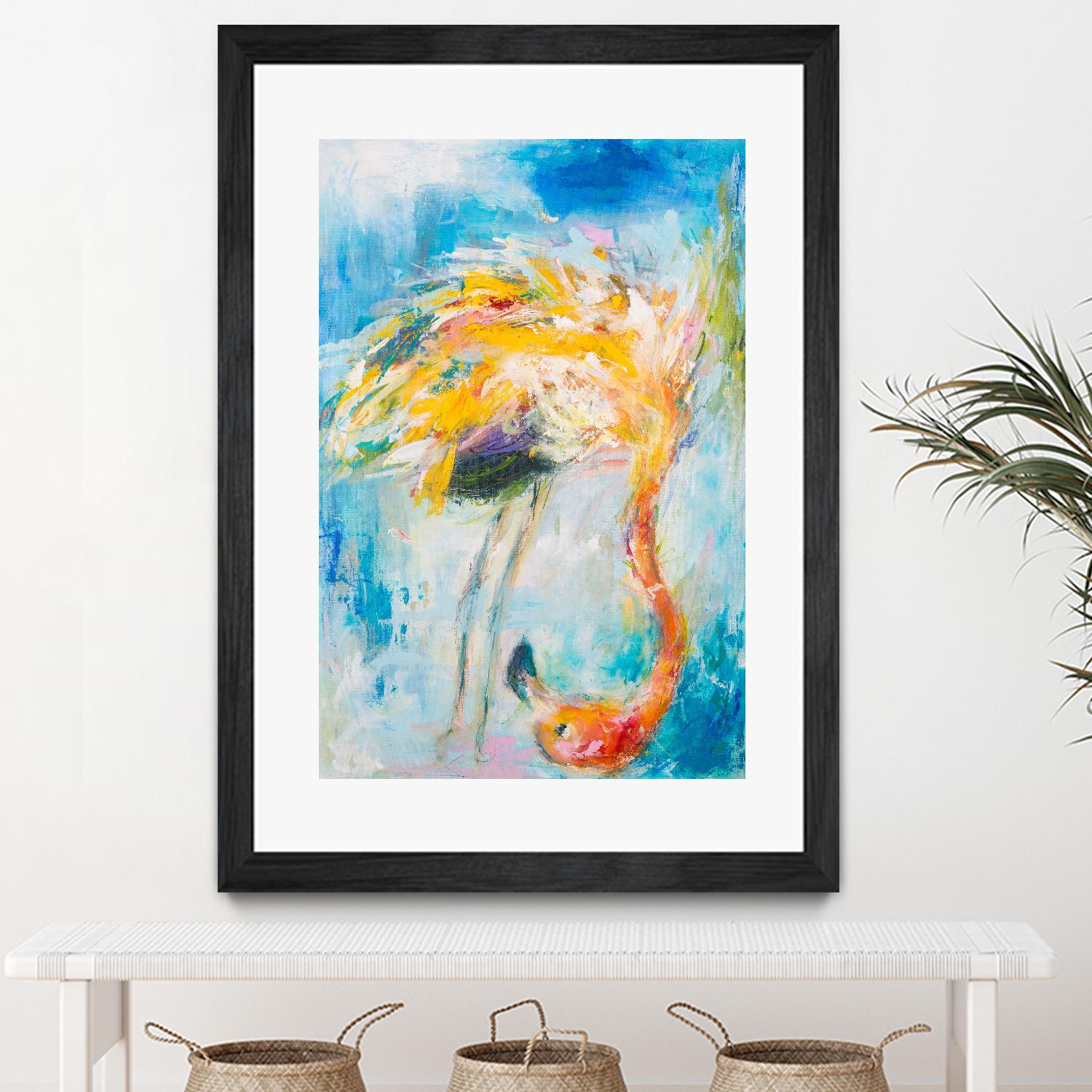 Pretty in Pink No. 3 by Hilma Koelman on GIANT ART - multicolor animals; contemporary