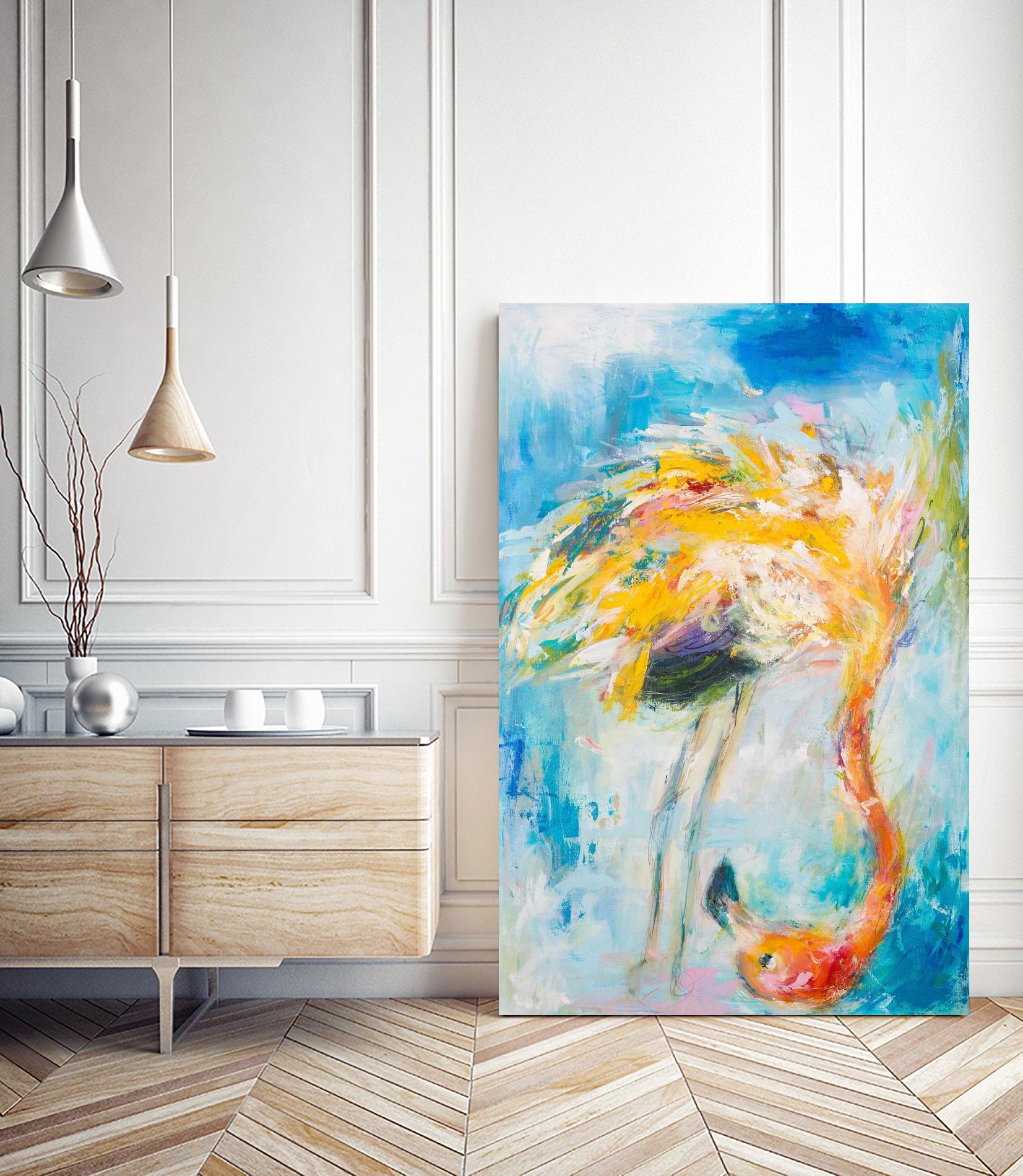 Pretty in Pink No. 3 by Hilma Koelman on GIANT ART - multicolor animals; contemporary