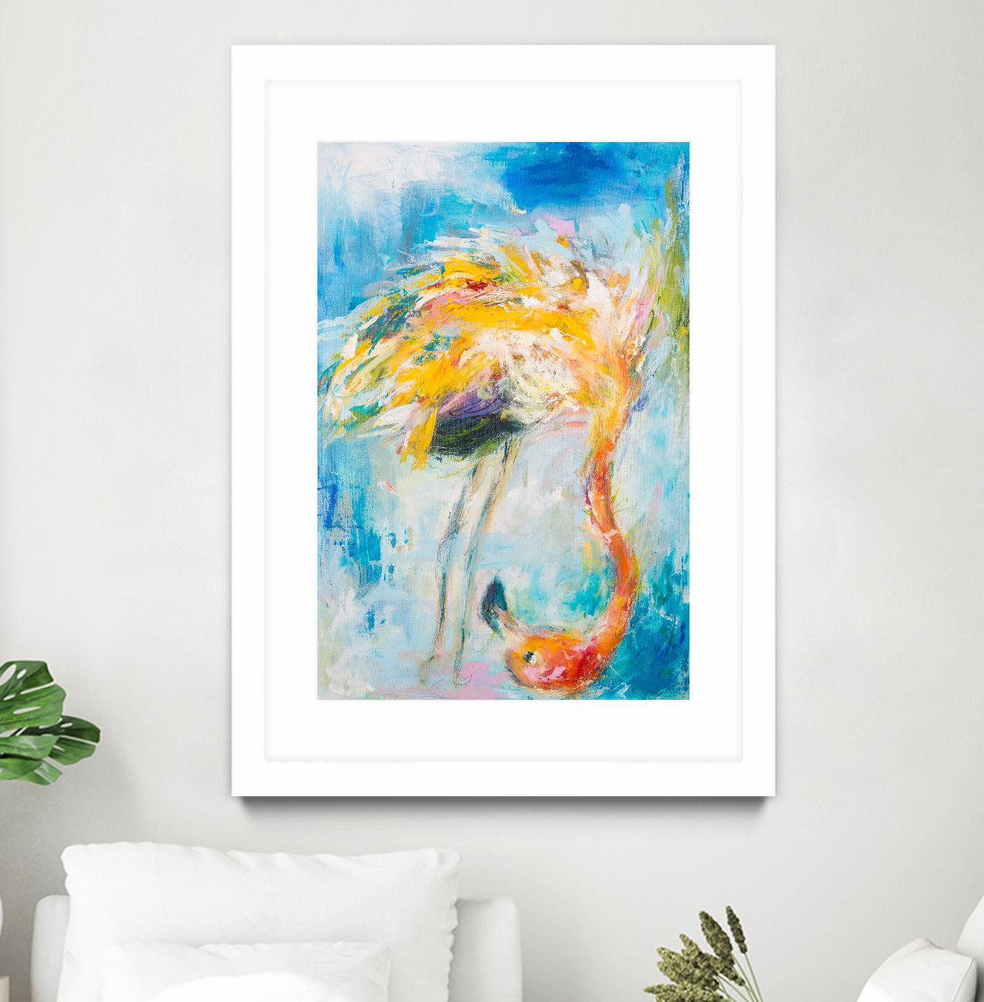 Pretty in Pink No. 3 by Hilma Koelman on GIANT ART - multicolor animals; contemporary