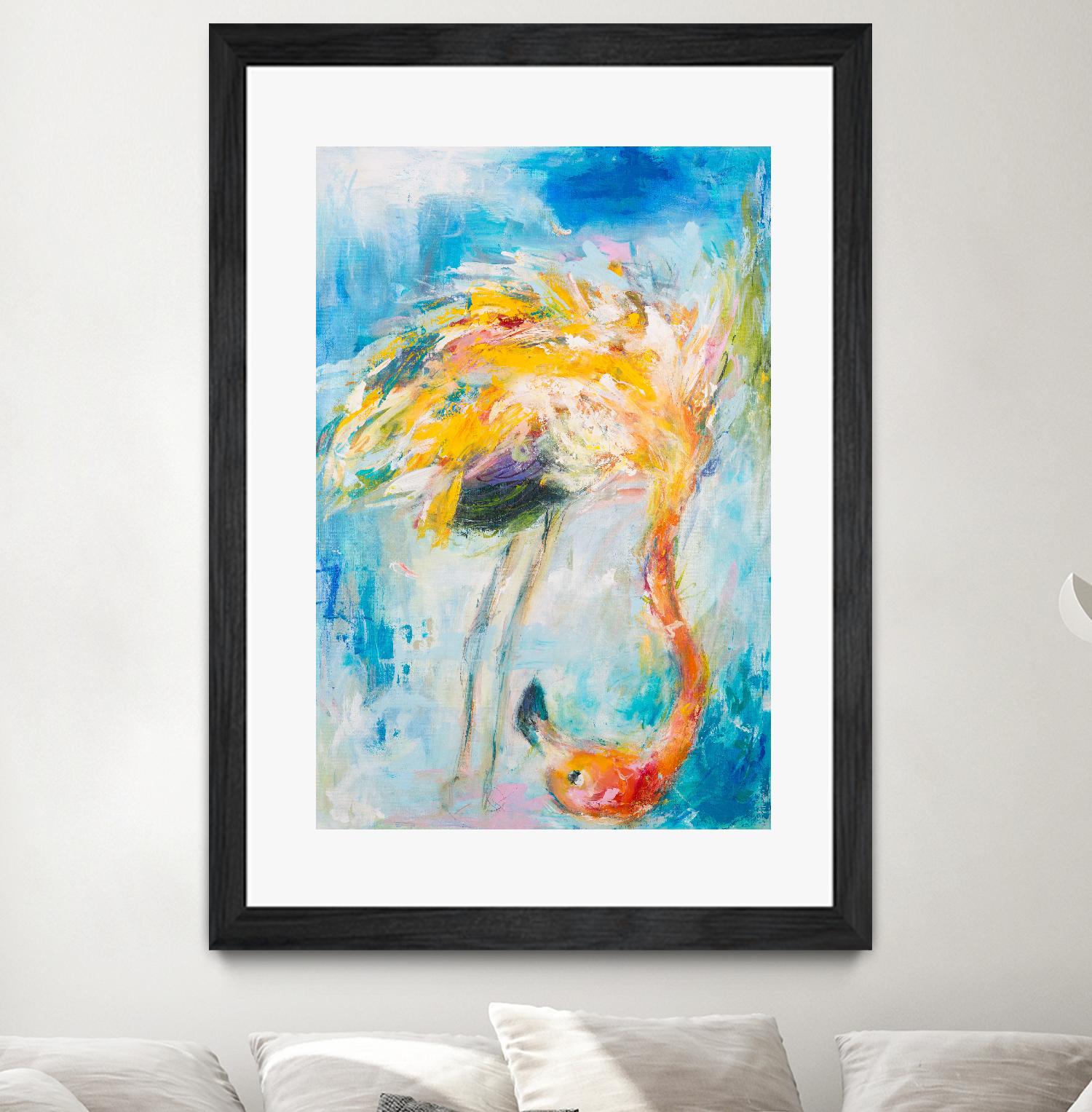 Pretty in Pink No. 3 by Hilma Koelman on GIANT ART - multicolor animals; contemporary