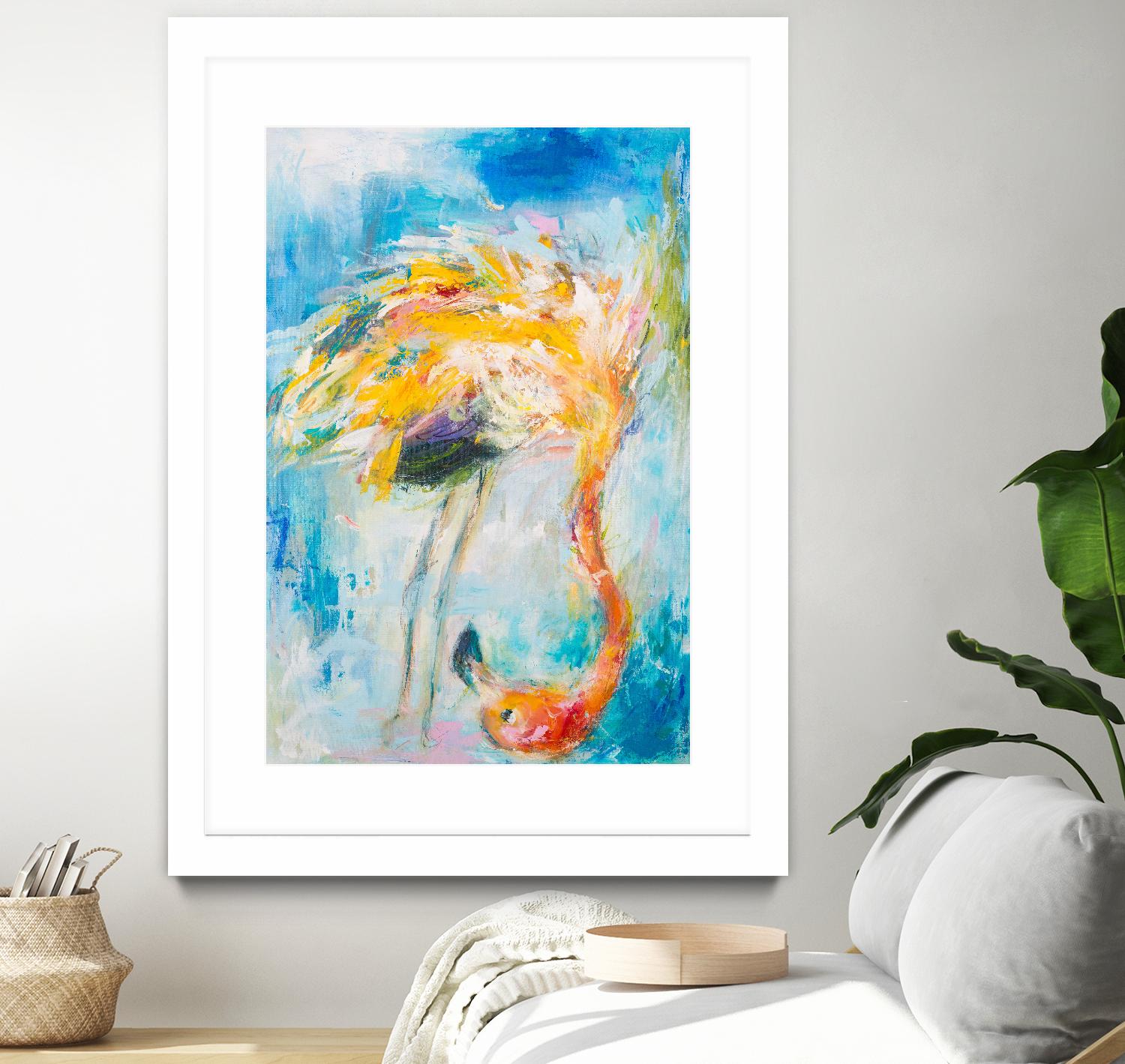 Pretty in Pink No. 3 by Hilma Koelman on GIANT ART - multicolor animals; contemporary