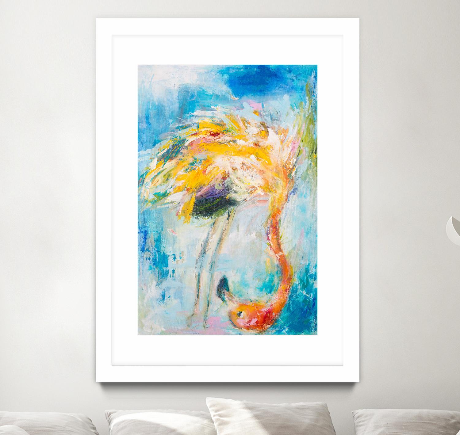 Pretty in Pink No. 3 by Hilma Koelman on GIANT ART - multicolor animals; contemporary