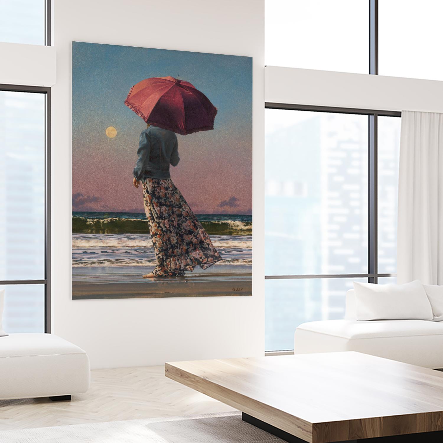 Romancing The Moon by Paul Kelley on GIANT ART - multicolor figurative