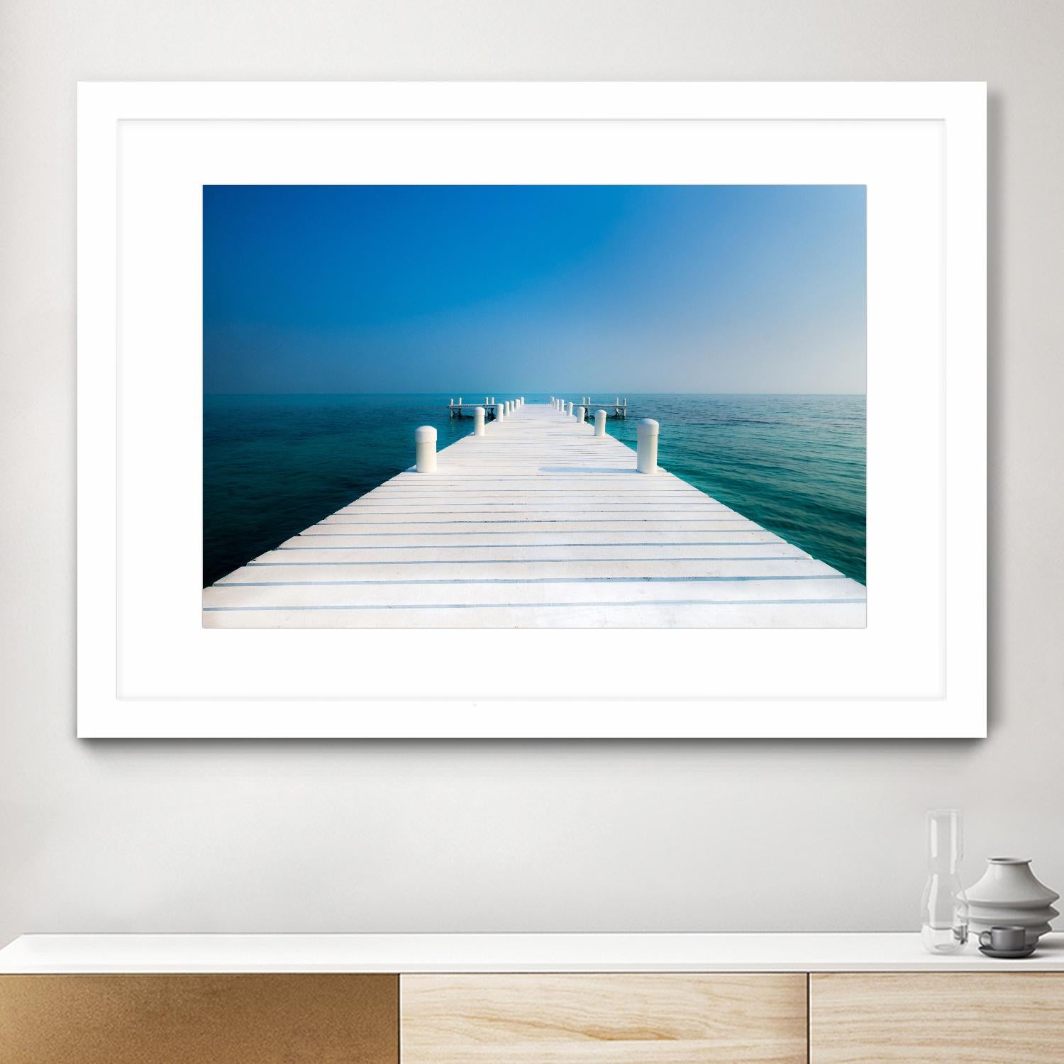 The  Pier by Vladimir Kostka on GIANT ART - multicolor photography; coastal; landscapes