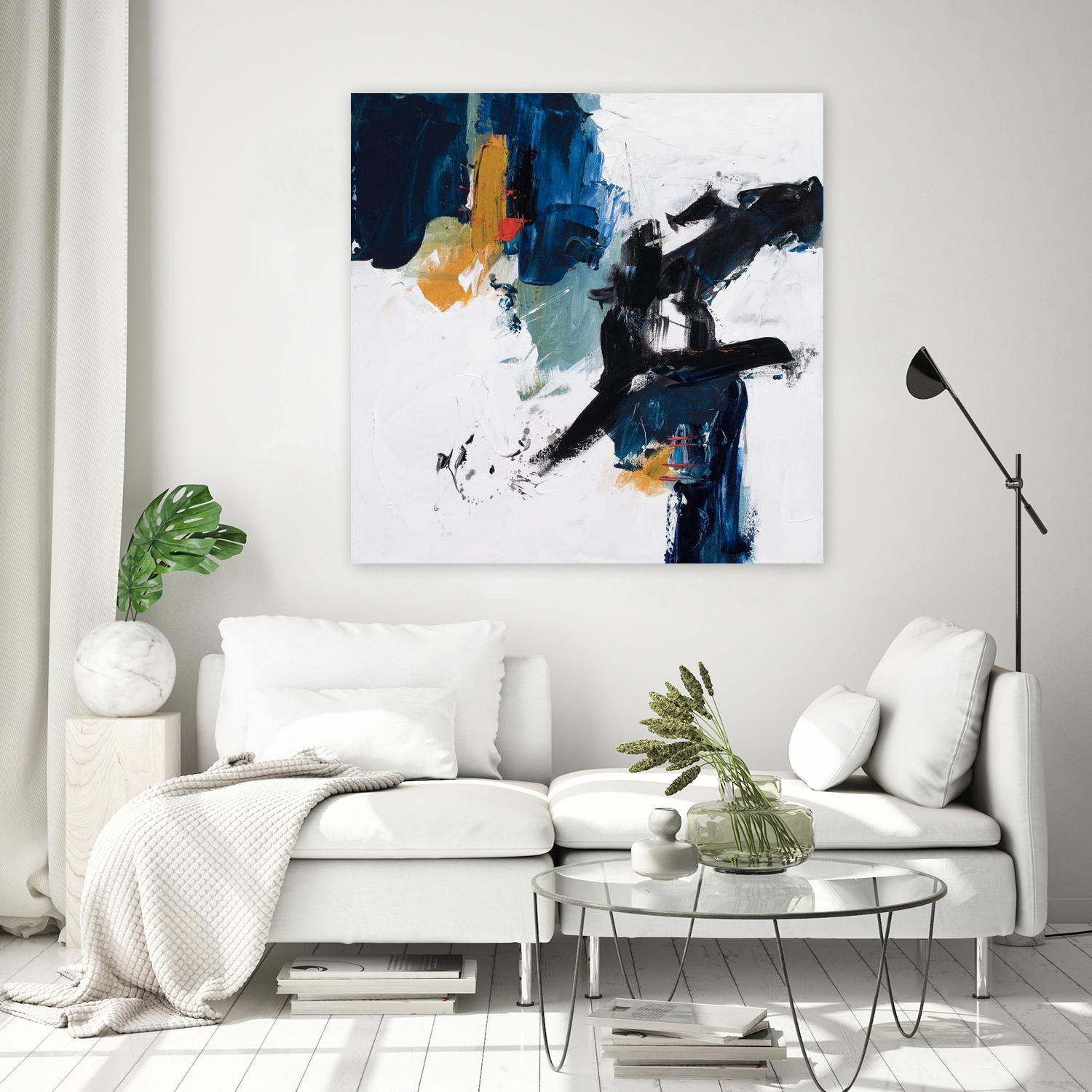 Go Big, Go Home by Suzanne McCourt on GIANT ART - blue contemporary contemporary